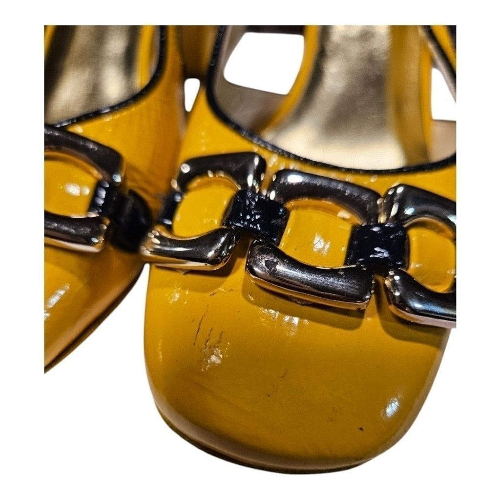 Marc Jacobs Marc Jacobs Yellow Slingback Heels Size 39.5 Size US 7.5 / IT 37.5 - 12 Thumbnail
