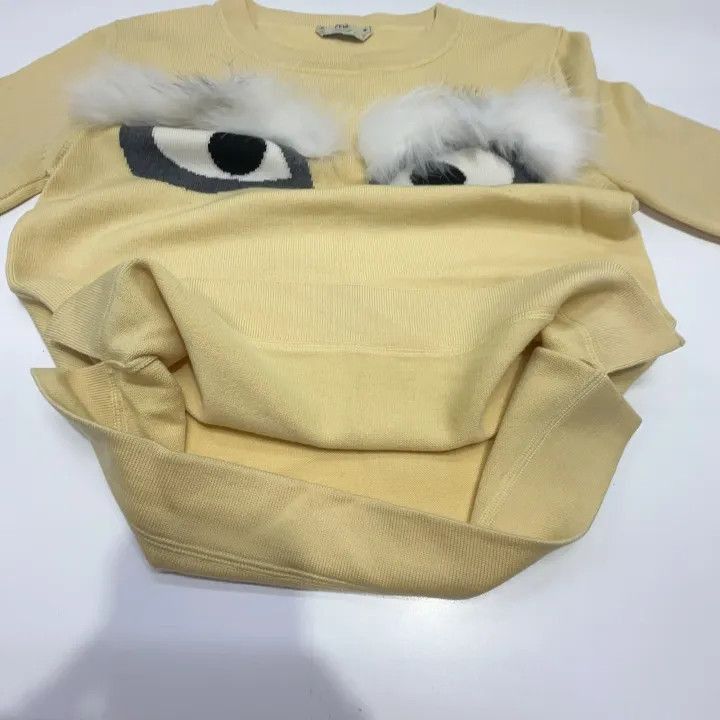 Fendi Fendi Fun Patterned Round Neck Sweater -2507 Size US S / EU 44-46 / 1 - 8 Thumbnail