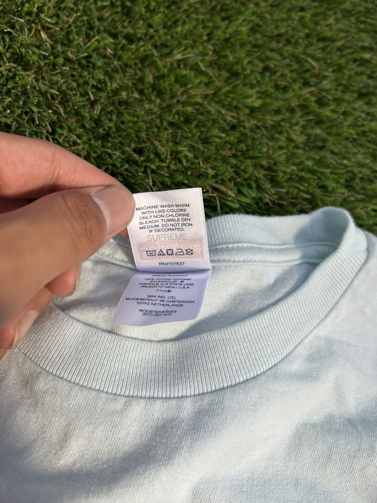 Supreme Supreme SS23 Children Doll Pale Blue Tee Size US L / EU 52-54 / 3 - 5 Thumbnail