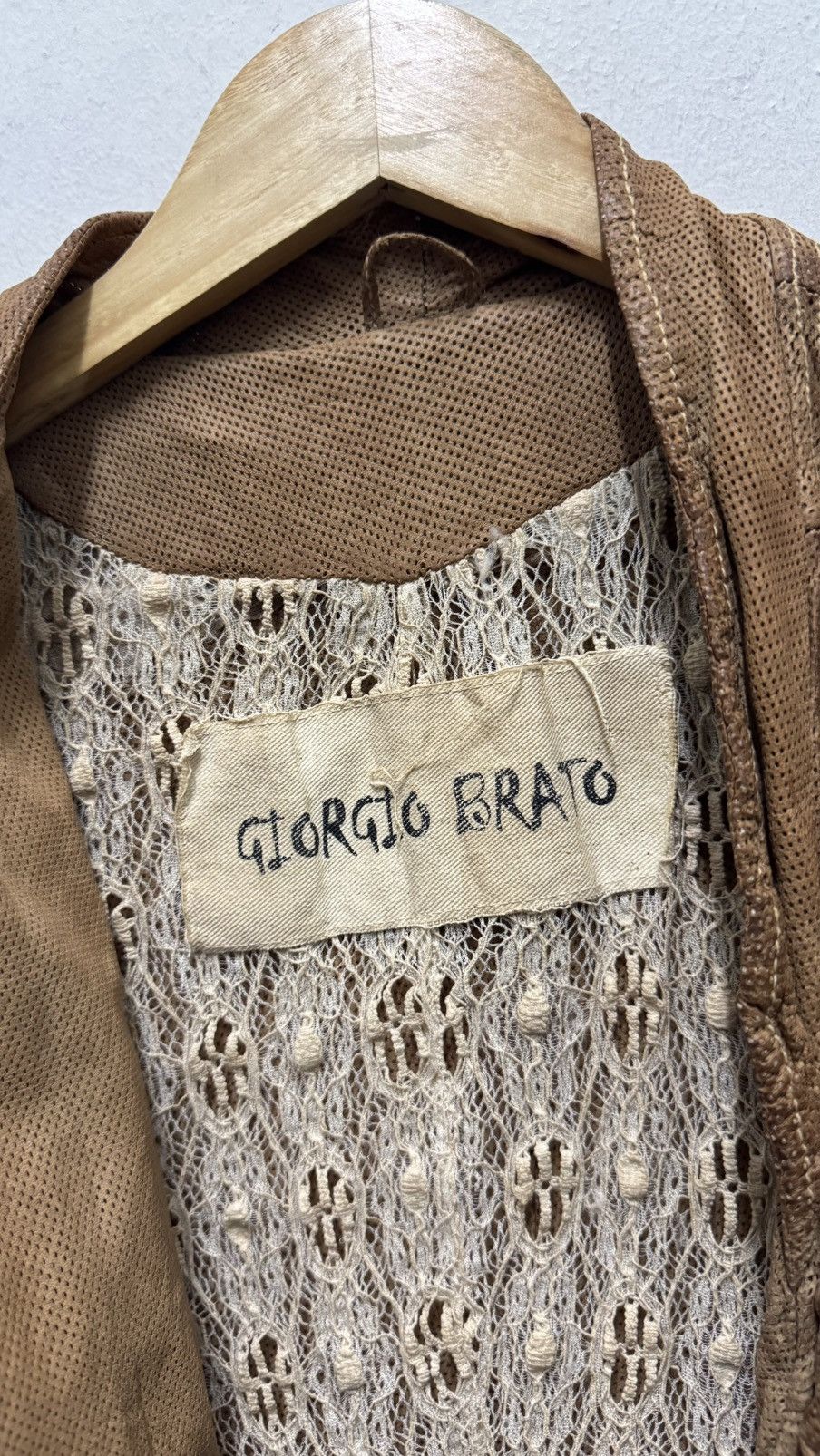 Giorgio Brato × Vintage Giorgio Brato leather jacket Size S / US 4 / IT 40 - 8 Thumbnail