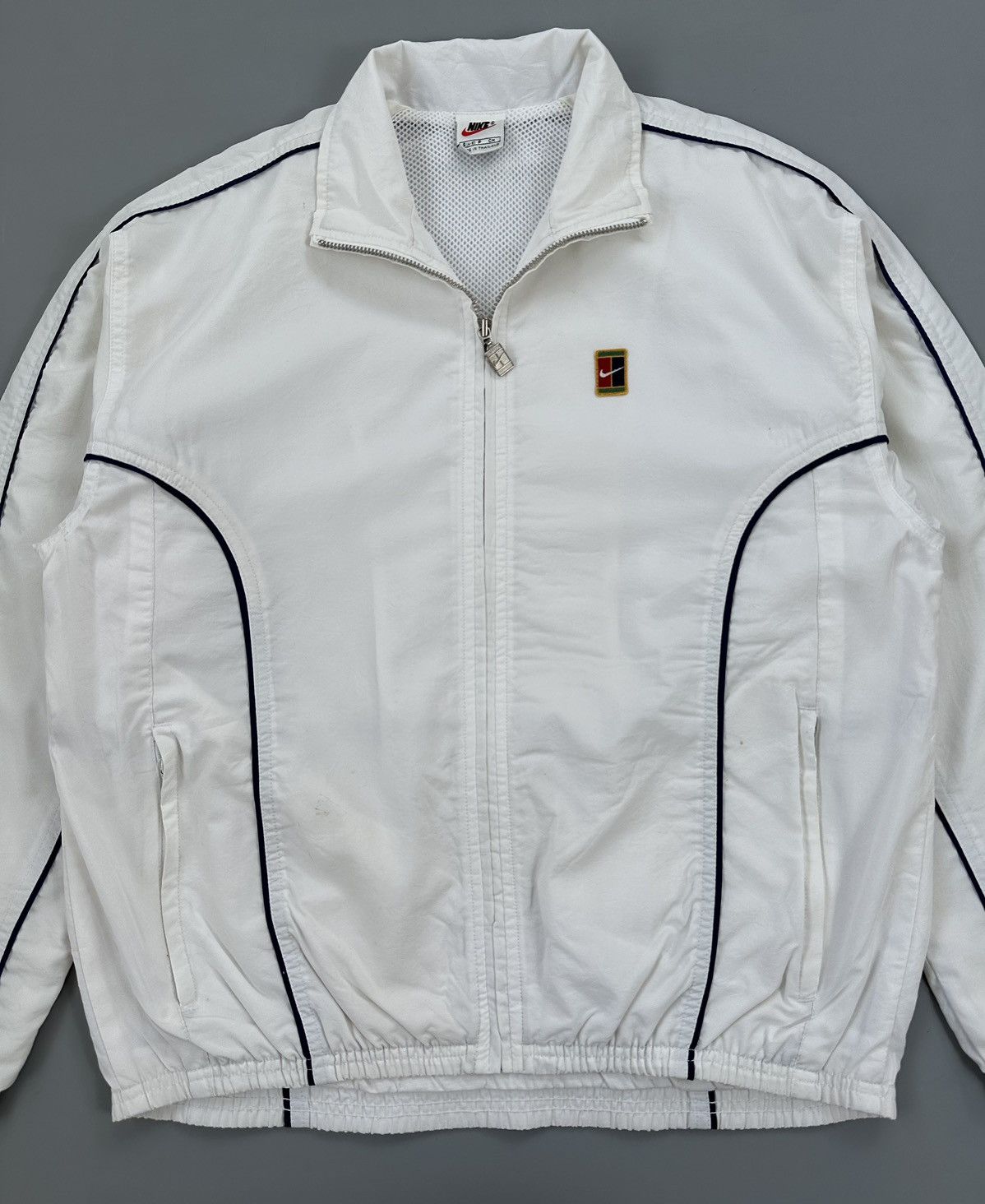 Nike 90s Nike Court Vintage Windbreaker Jackets Size S / US 4 / IT 40 - 5 Thumbnail