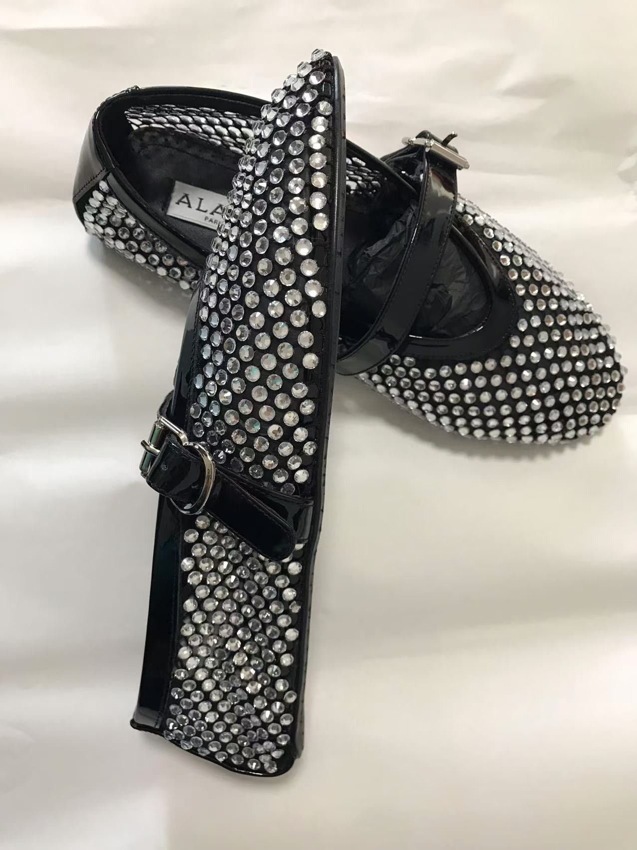 Alaia Alaia Iconic Diamond Embellishment Flat Size US 8 / IT 38 - 2 Thumbnail