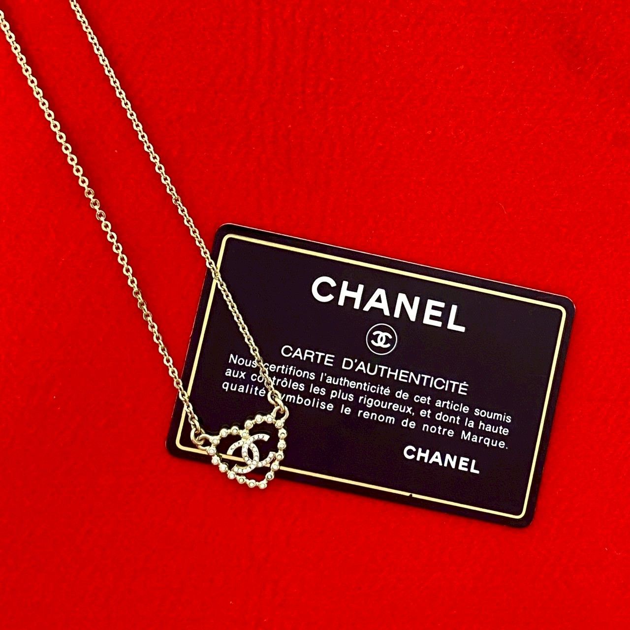 Chanel Chanel Chanel Coco Mark Heart Motif Necklace Metal Necklace DUTY FREE for USA Size ONE SIZE - 1 Thumbnail