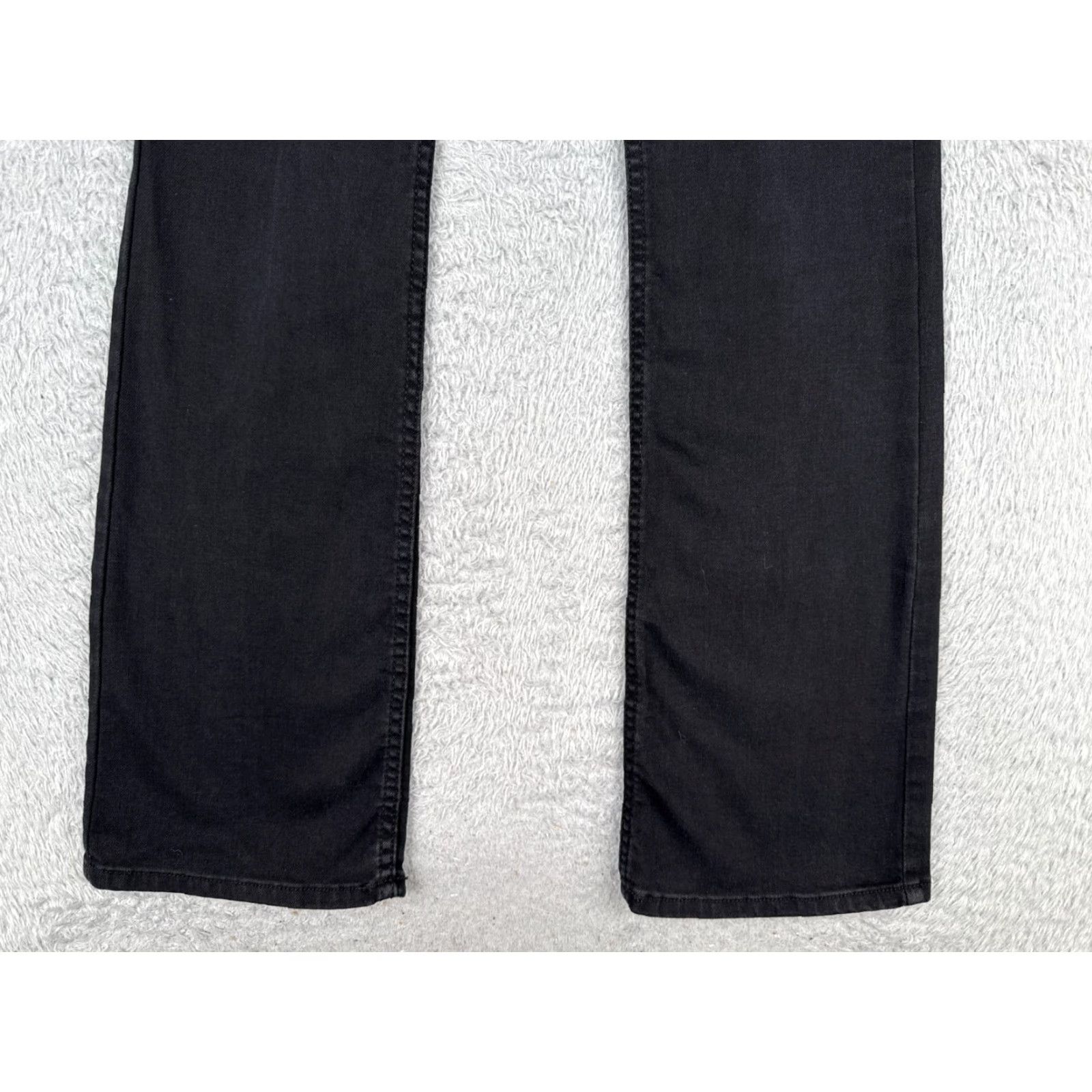 Lee Lee Jeans Women 4 Black Denim Bootcut Mid Rise Regular Fit Cotton 27x31 Jeans Size 27" / US 4 / IT 40 - 2 Thumbnail