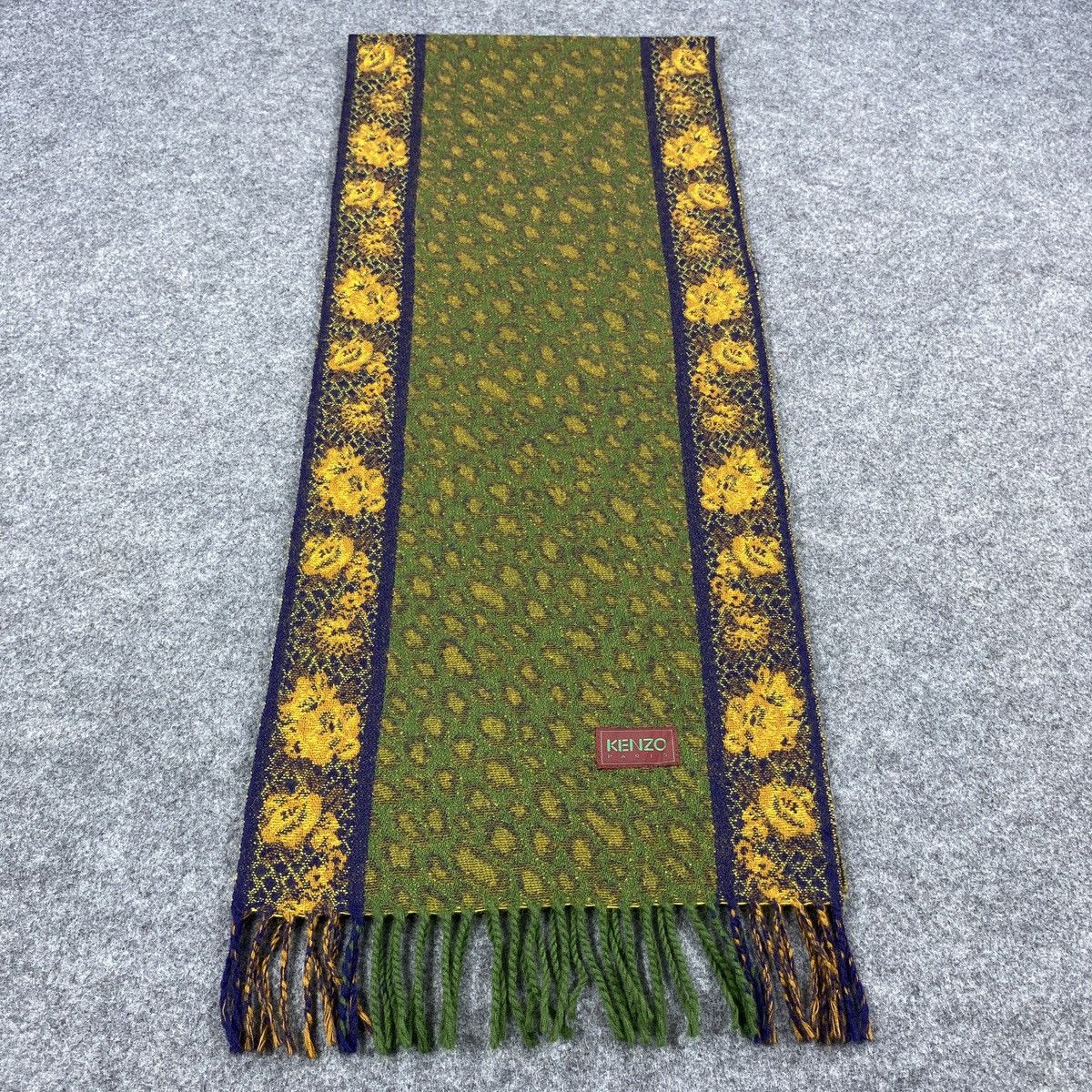 Kenzo × Vintage Kenzo Scarf # Muffler # Neckwear # D322 Size ONE SIZE - 4 Thumbnail