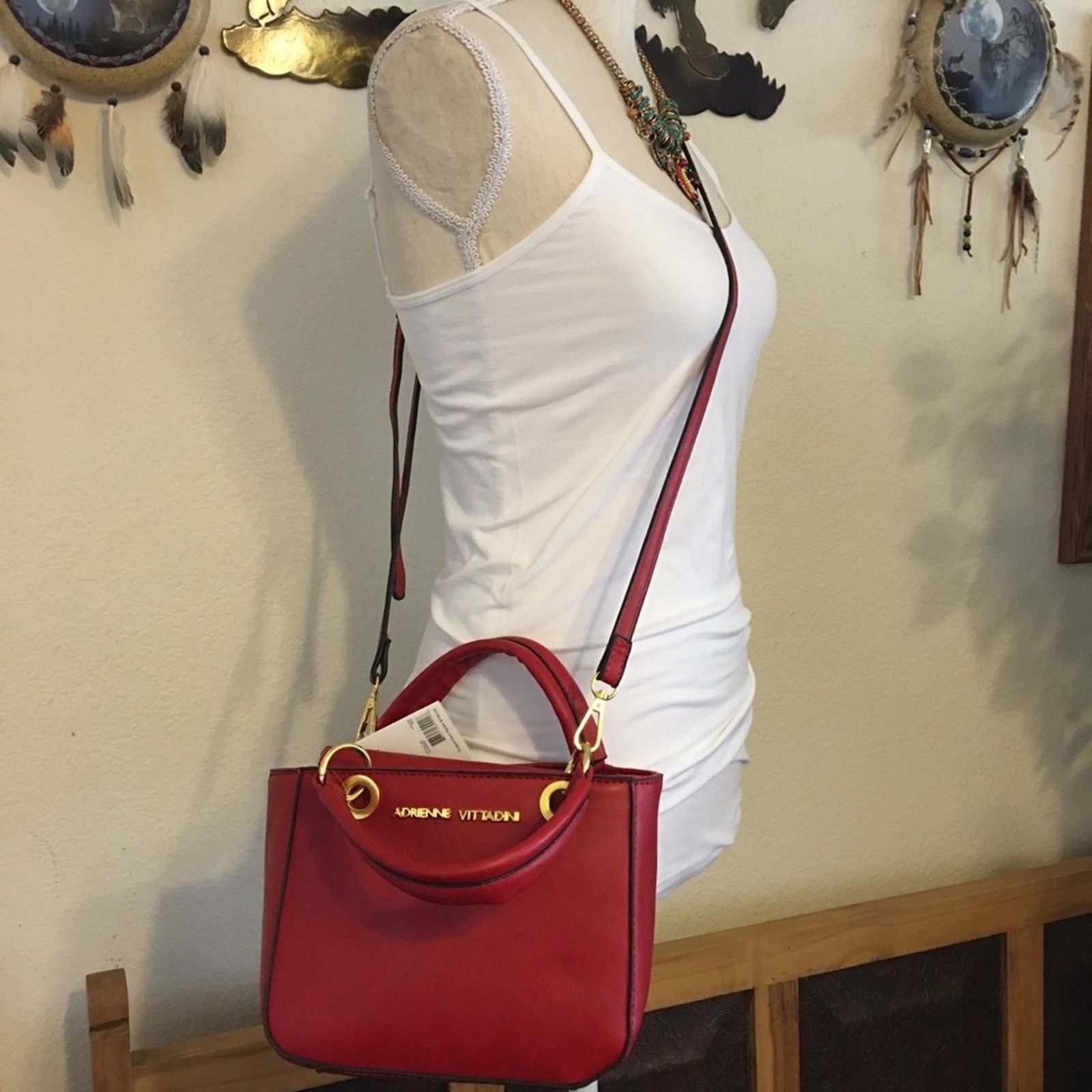 Other Adrienne Vittadini red crossbody Tote bag NWT Size ONE SIZE - 4 Thumbnail