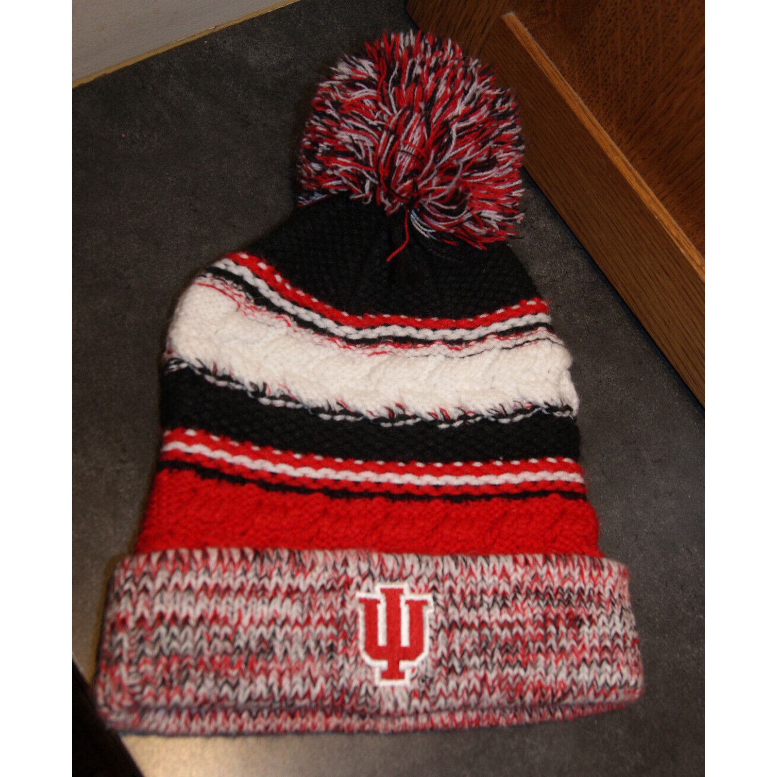 Other Indiana University Hoosiers IU Beanie Knit Cuff Hat Ski Cap Size ONE SIZE - 1 Thumbnail