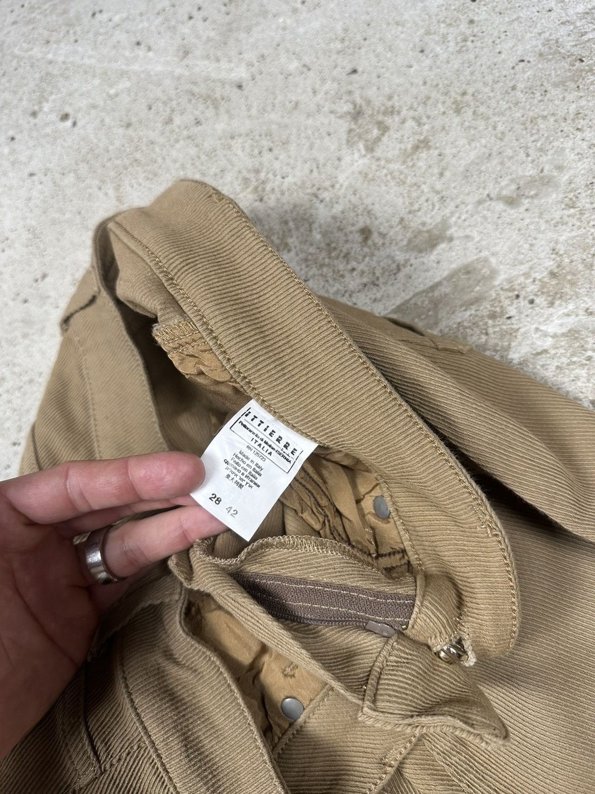 John Galliano Galliano Beige Tan Corduroy Pants Size 28" / US 6 / IT 42 - 10 Thumbnail