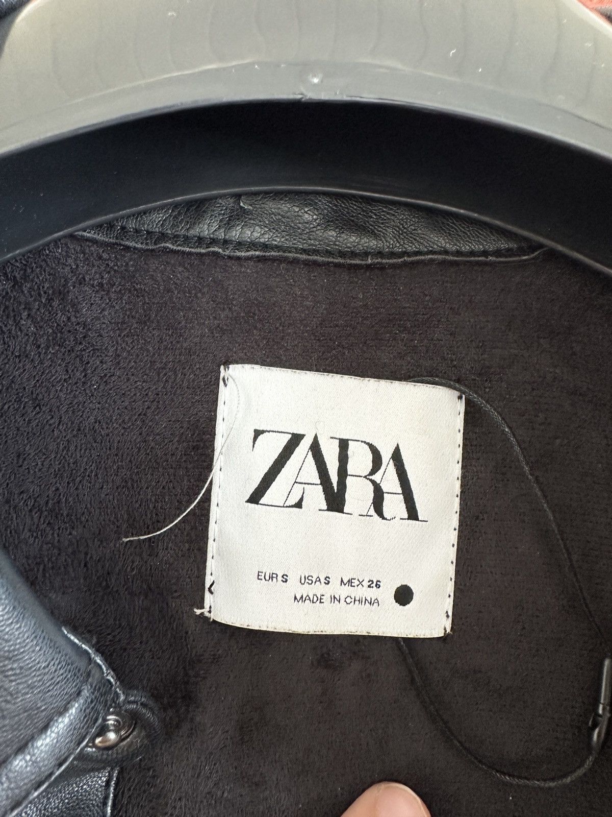 Zara Zara Black Leather Shirt Button Up Size S Size S / US 4 / IT 40 - 6 Thumbnail
