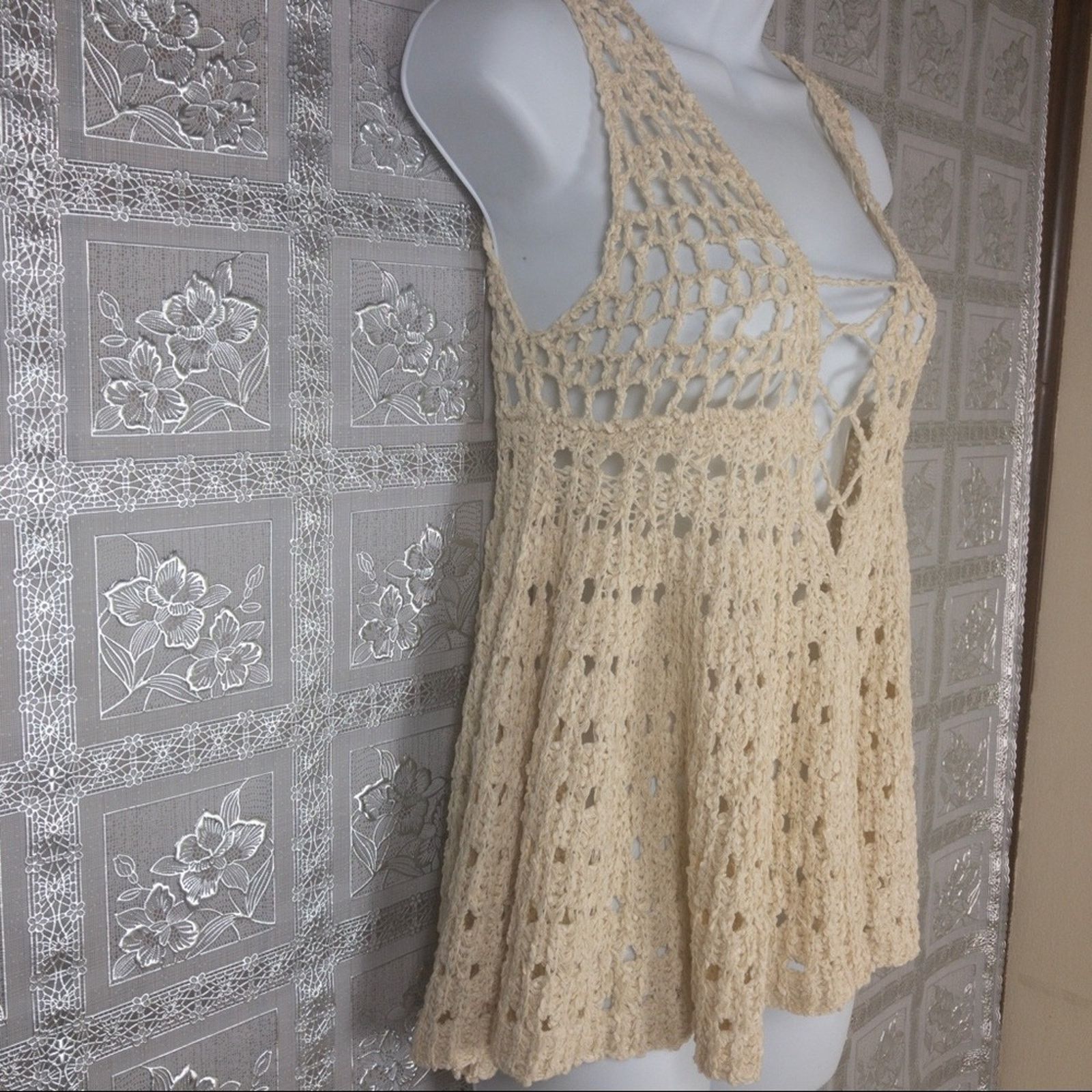 Other NWT Chelsea & Violet C&V Woven Crotchet Sweater Size S / US 4 / IT 40 - 4 Thumbnail