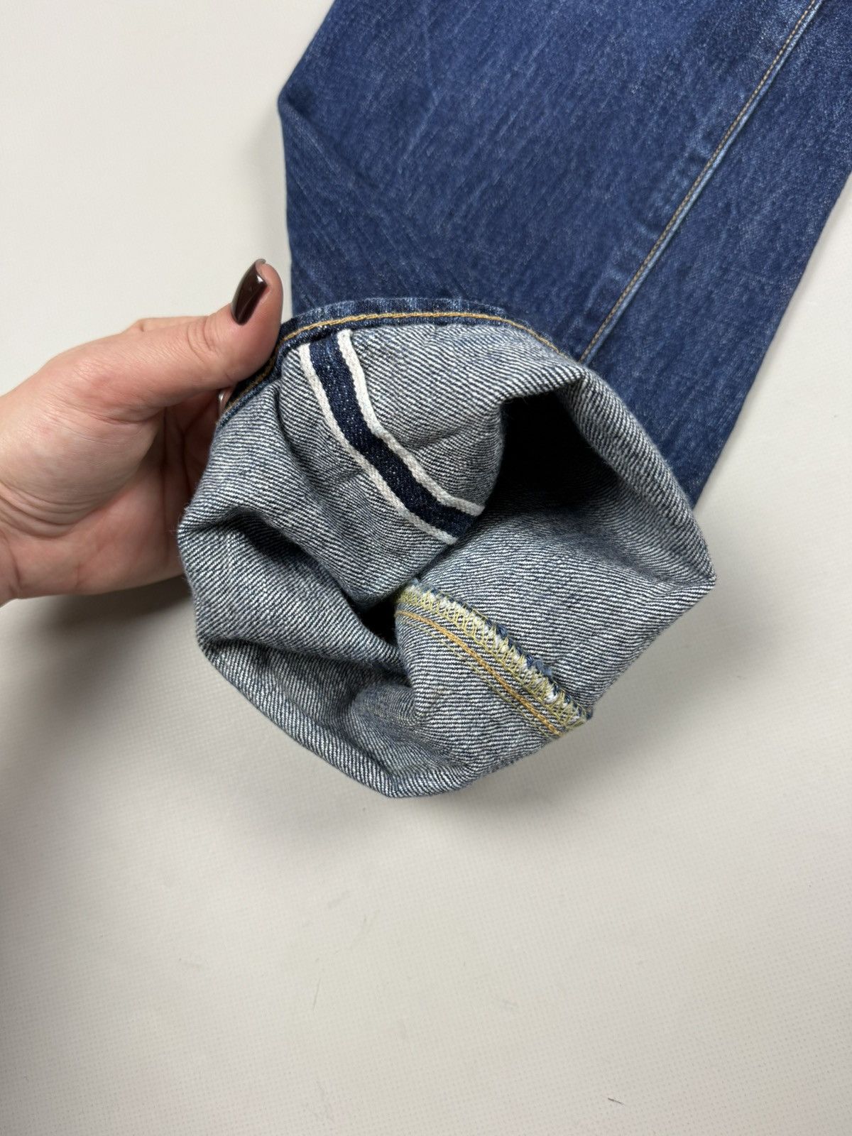 Japanese Brand Japanese Crafted Selvedge Denim Men’s Jeans Size 34 32 Size US 34 / EU 50 - 9 Thumbnail