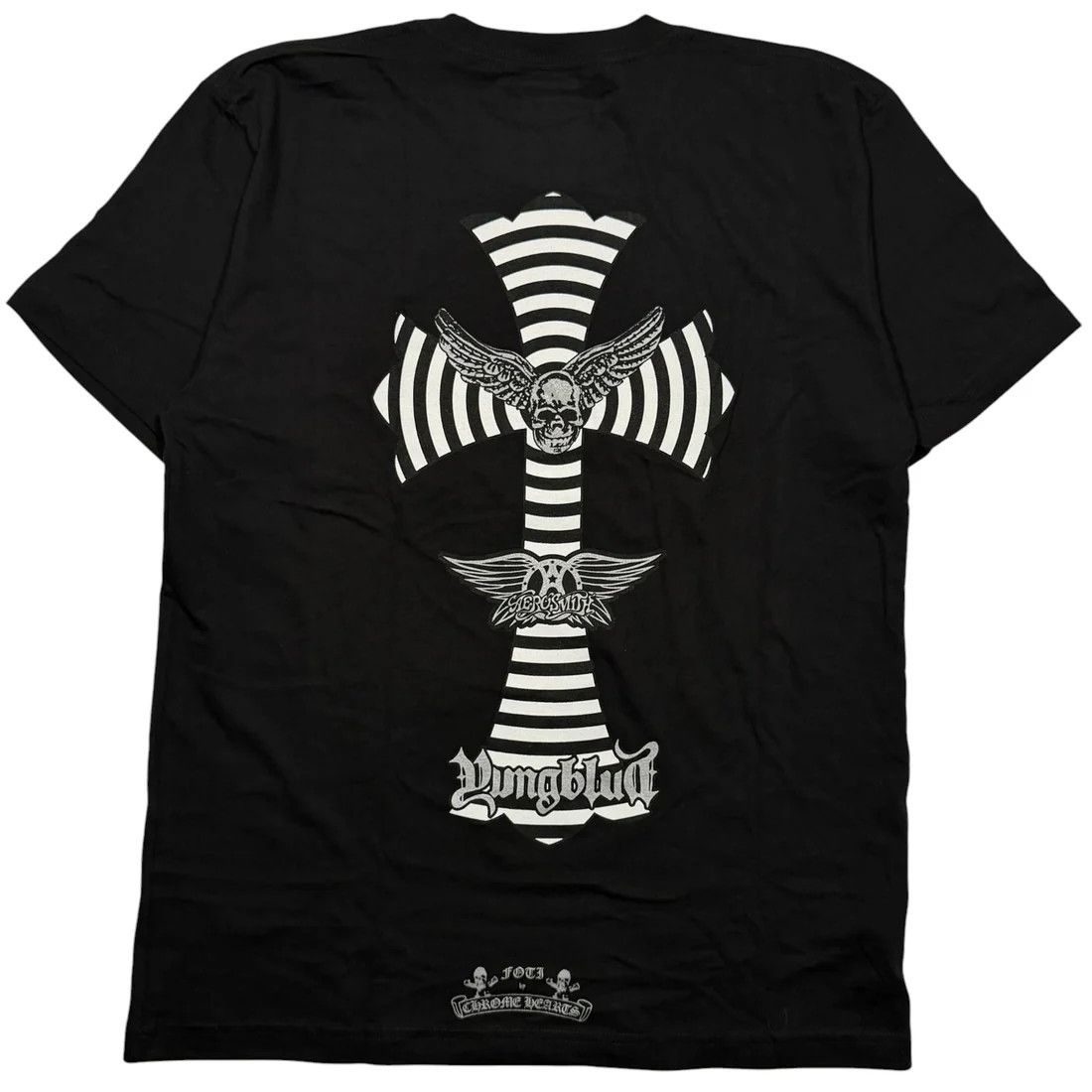 Chrome Hearts Yungblud Foti Aerosmith Cross T-Shirt Size US L / EU 52-54 / 3 - 1 Thumbnail