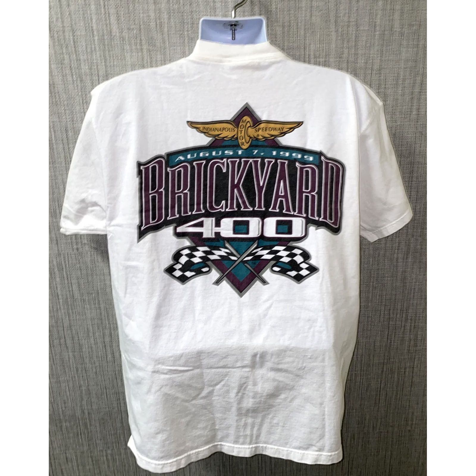 Logo Athletic VINTAGE Logo Athletic T-Shirt Mens White Short Sleeve Brickyard 400 Size L Size US L / EU 52-54 / 3 - 2 Thumbnail