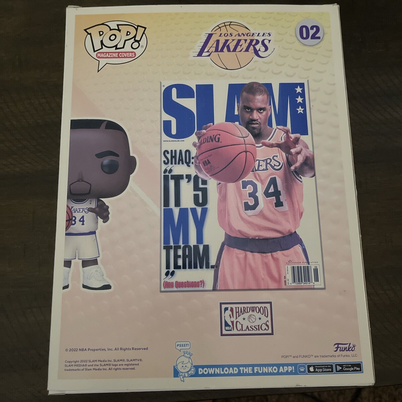 POP MAGAZINE FUNKO POP! Magazine Covers: SLAM: Shaquille O'Neal Size ONE SIZE - 2 Thumbnail