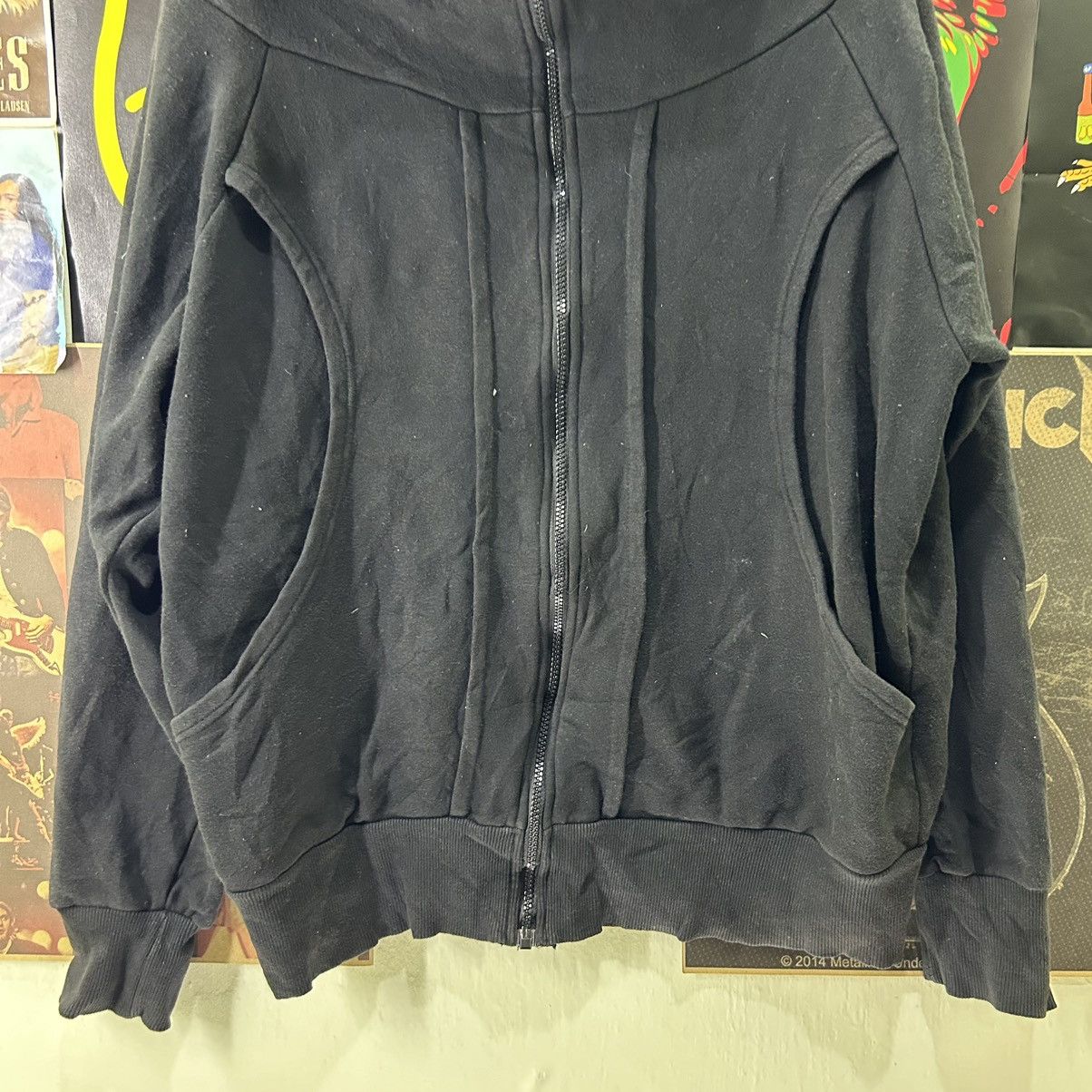 Vintage Vintage Japanese Brand Nice Design Black Hoodie Size US XL / EU 56 / 4 - 3 Thumbnail