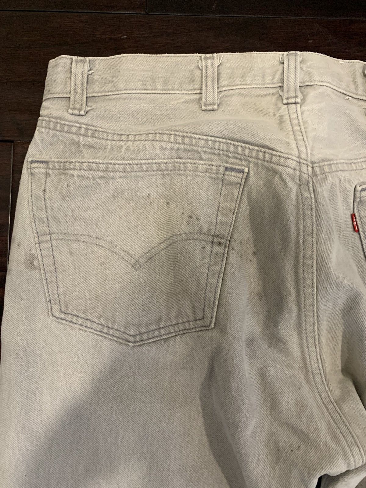 Levi's Vintage Clothing 90s Levis 501 faded grey denim Size US 38 / EU 54 - 10 Thumbnail