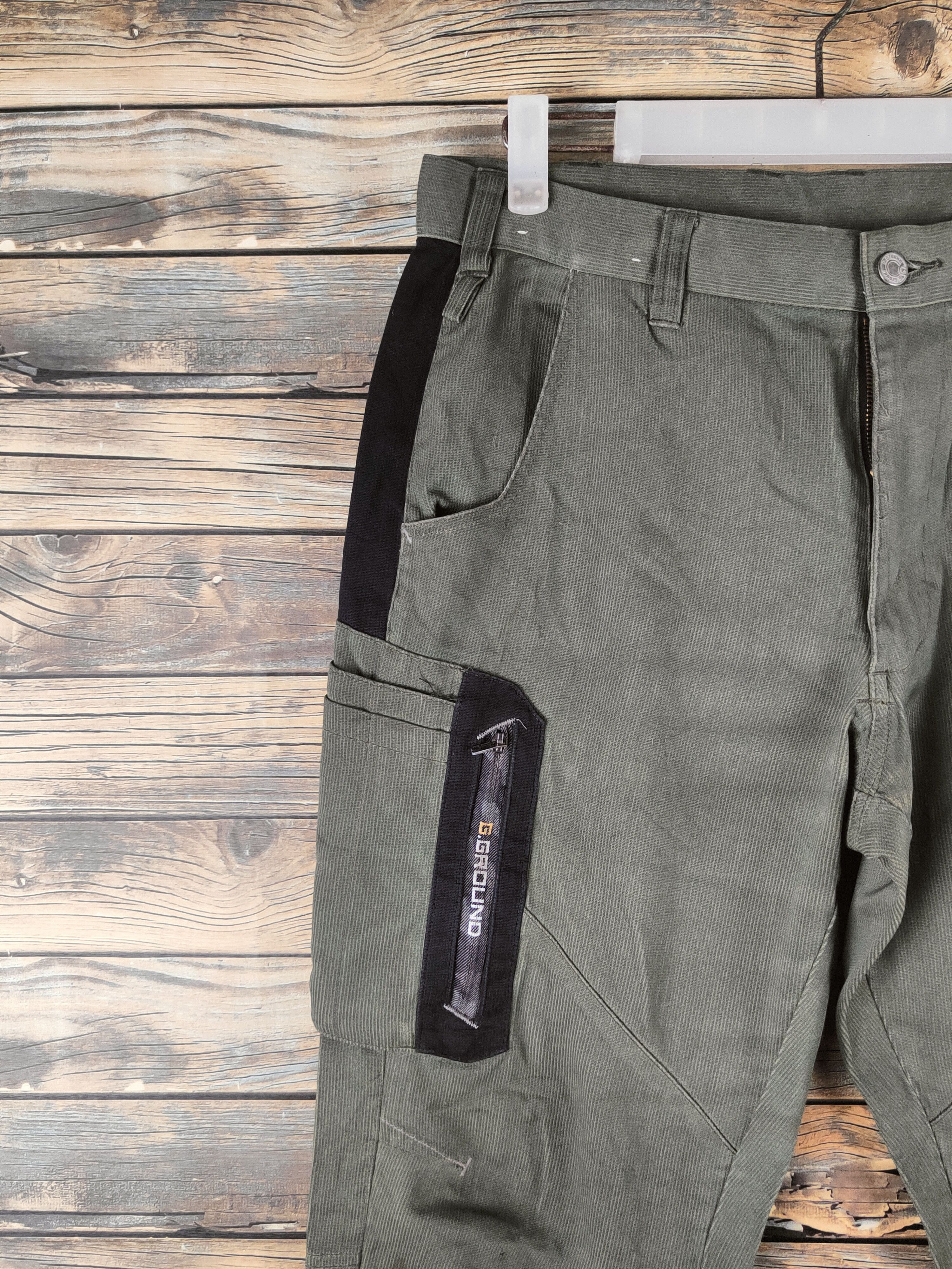 Japanese Brand DL G.ground Green Multipocket Cargo for #46-298 Size US 31 - 4 Thumbnail