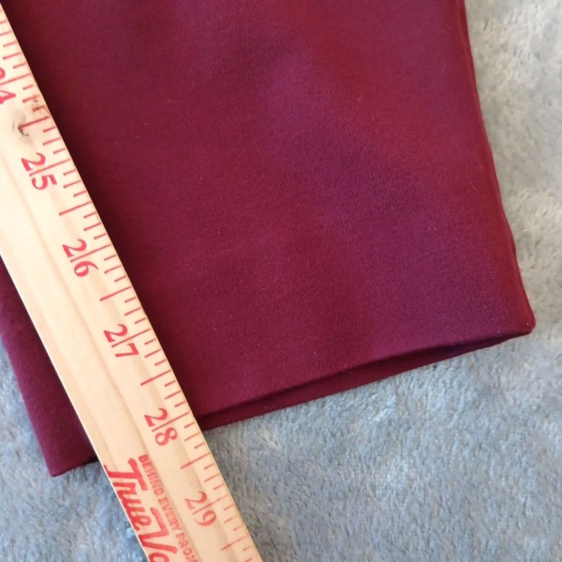 Vintage Chico's Womens Ankle Pants Skinny Stretch Pull On Red Maroon Size 20 Tall Size 42" / US 20 - 5 Thumbnail