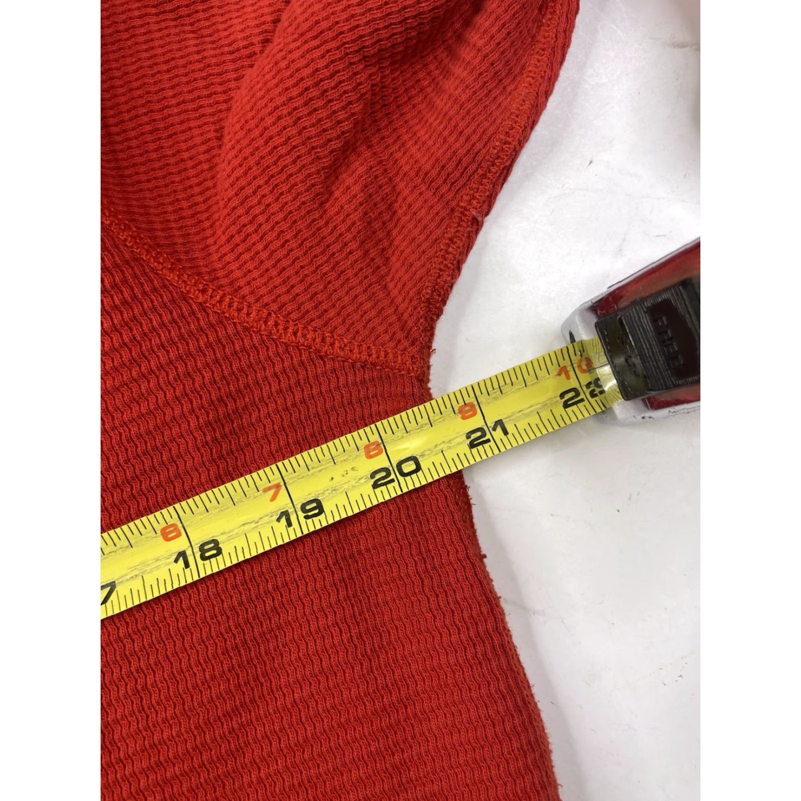 Ralph Lauren Ralph Lauren Rugby Outfitters Shirt Large Red Thermal Waffle Henley Cabin Core Size US L / EU 52-54 / 3 - 7 Thumbnail
