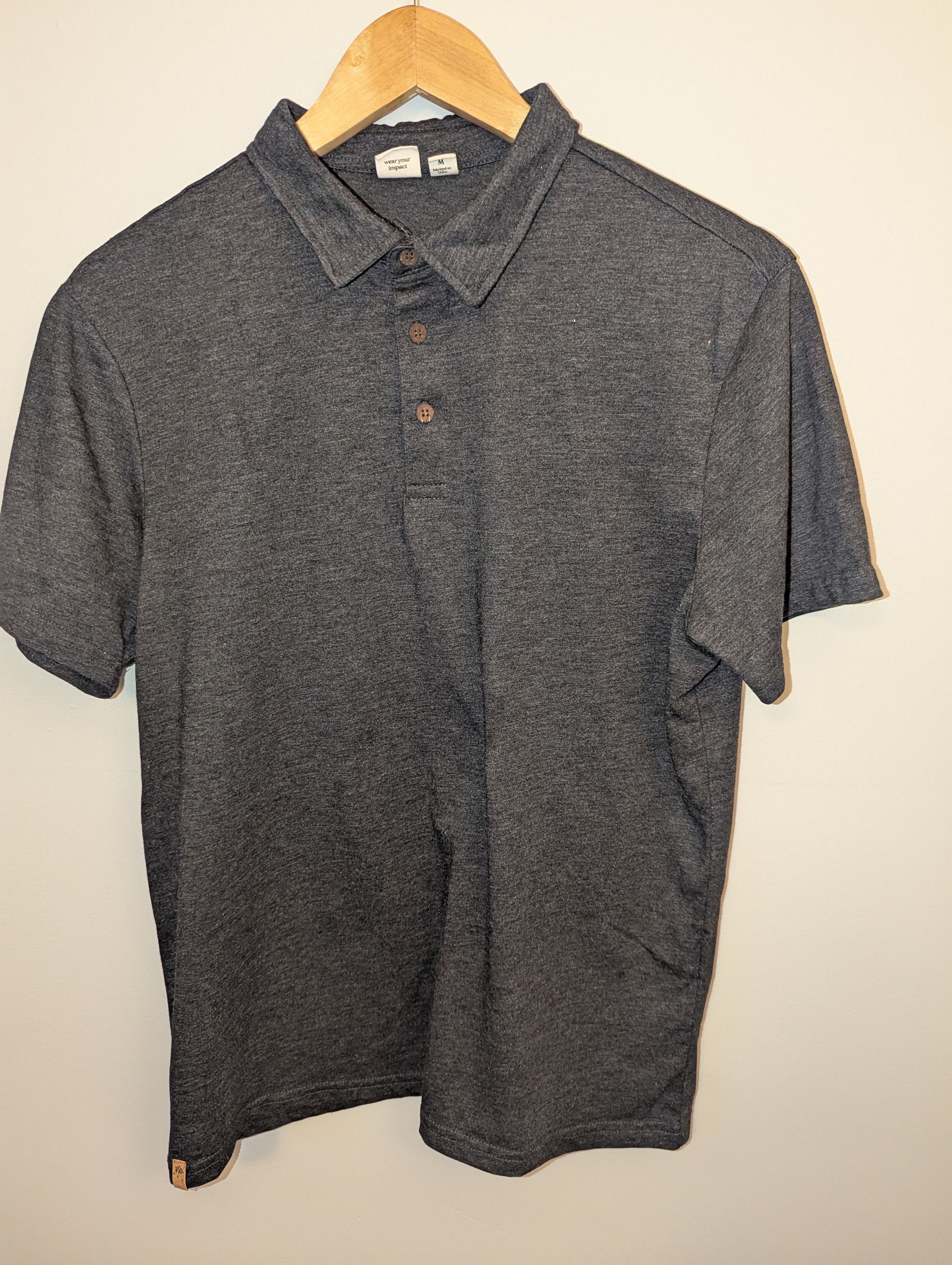 tentree Men's Tentree Grey Polo Size US M / EU 48-50 / 2 - 1 Thumbnail