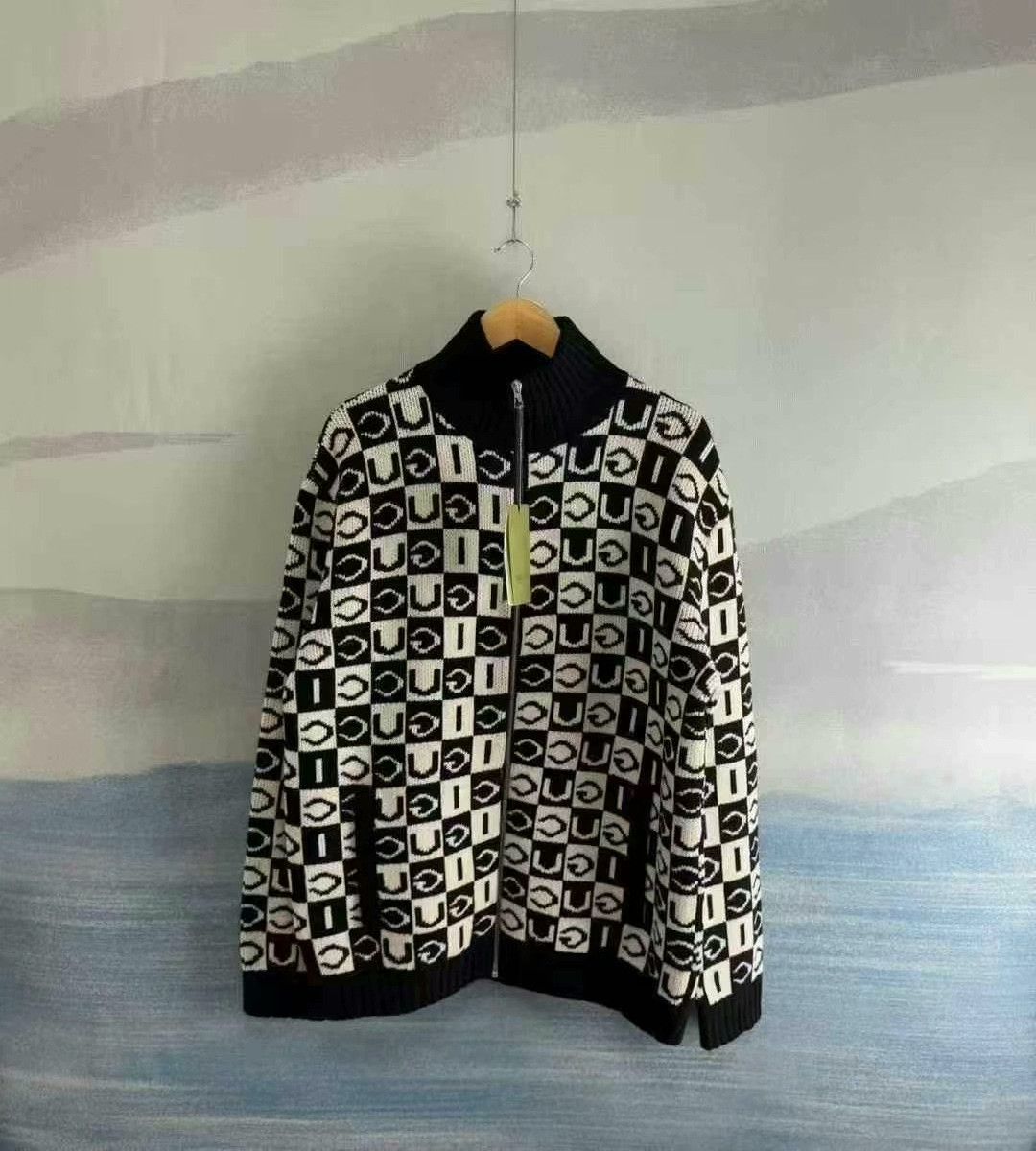 Gucci Gucci Black and White Knit Zip Jacket Size US M / EU 48-50 / 2 - 1 Thumbnail