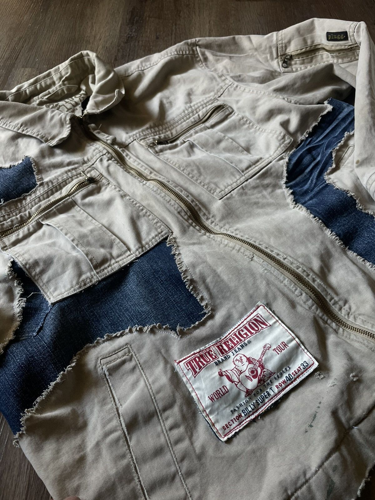 Other 1of1 True Religion X PLUGG 1983 Distressed Work Jackey Size US XL / EU 56 / 4 - 5 Thumbnail