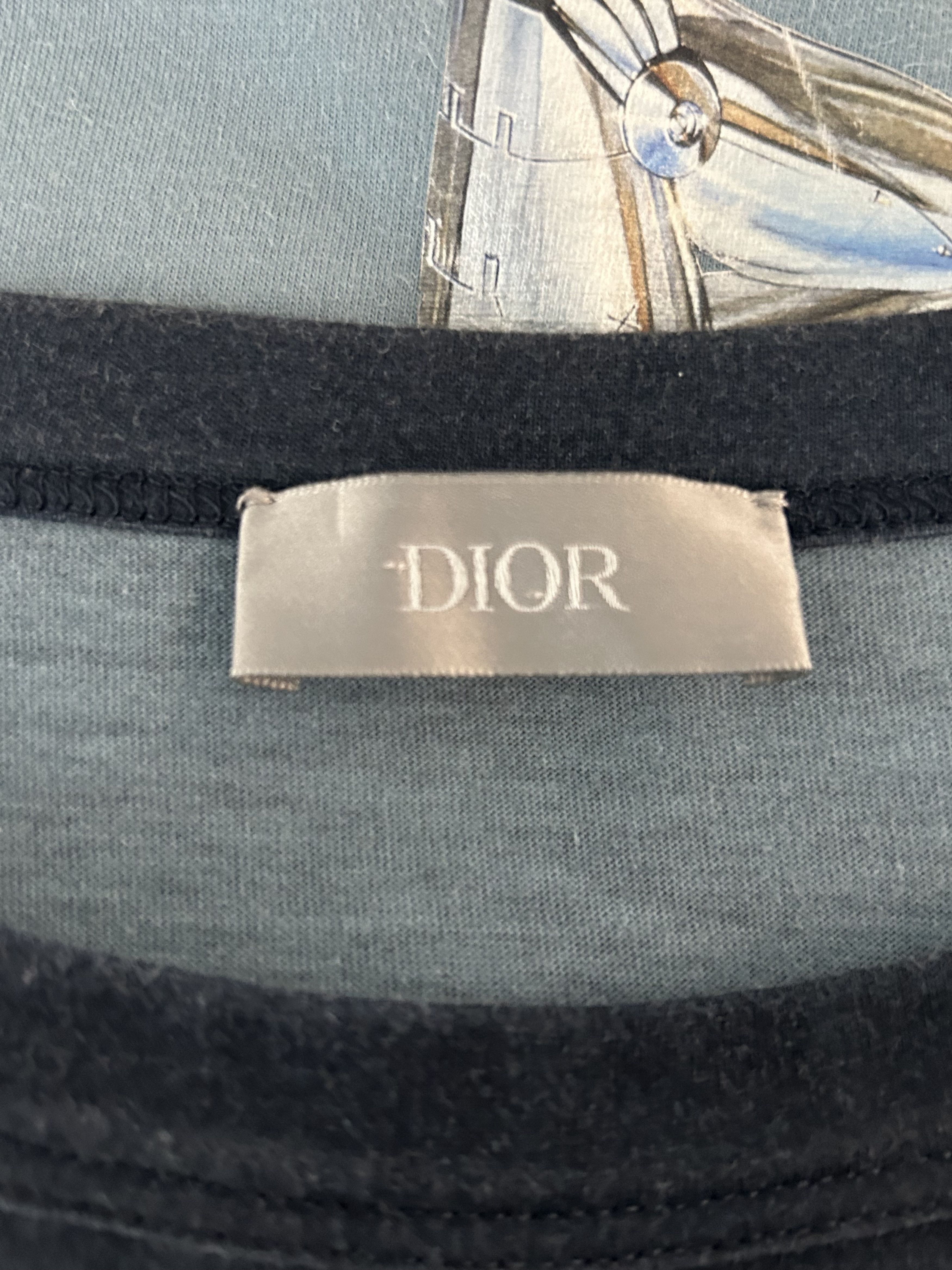 Club Sorayama × Dior Dior Sorayama Blue Gradient Robot Logo T-Shirt Size US M / EU 48-50 / 2 - 3 Thumbnail
