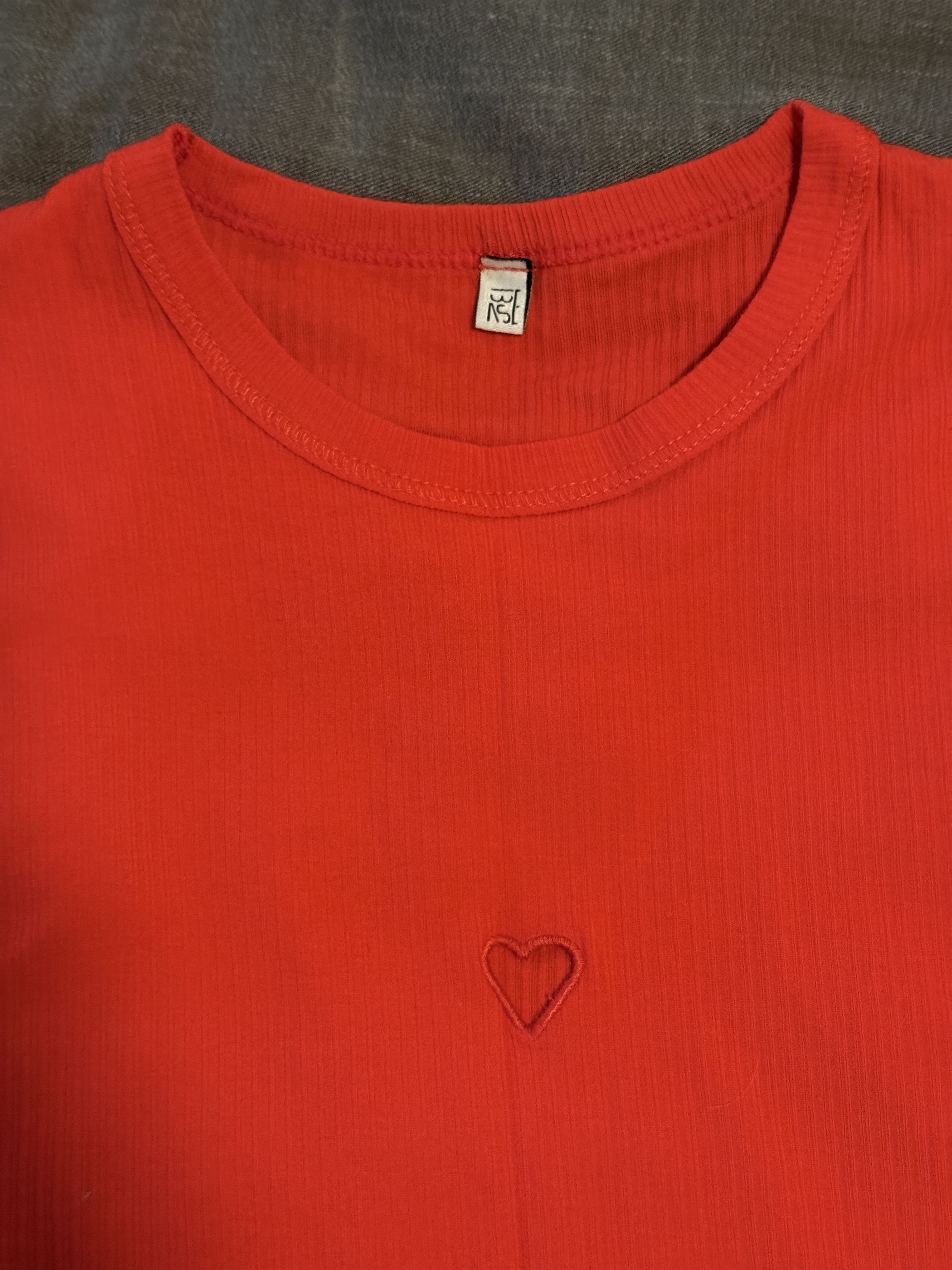 Baserange Baserange Red Heart Shirt Size S / US 4 / IT 40 - 3 Thumbnail