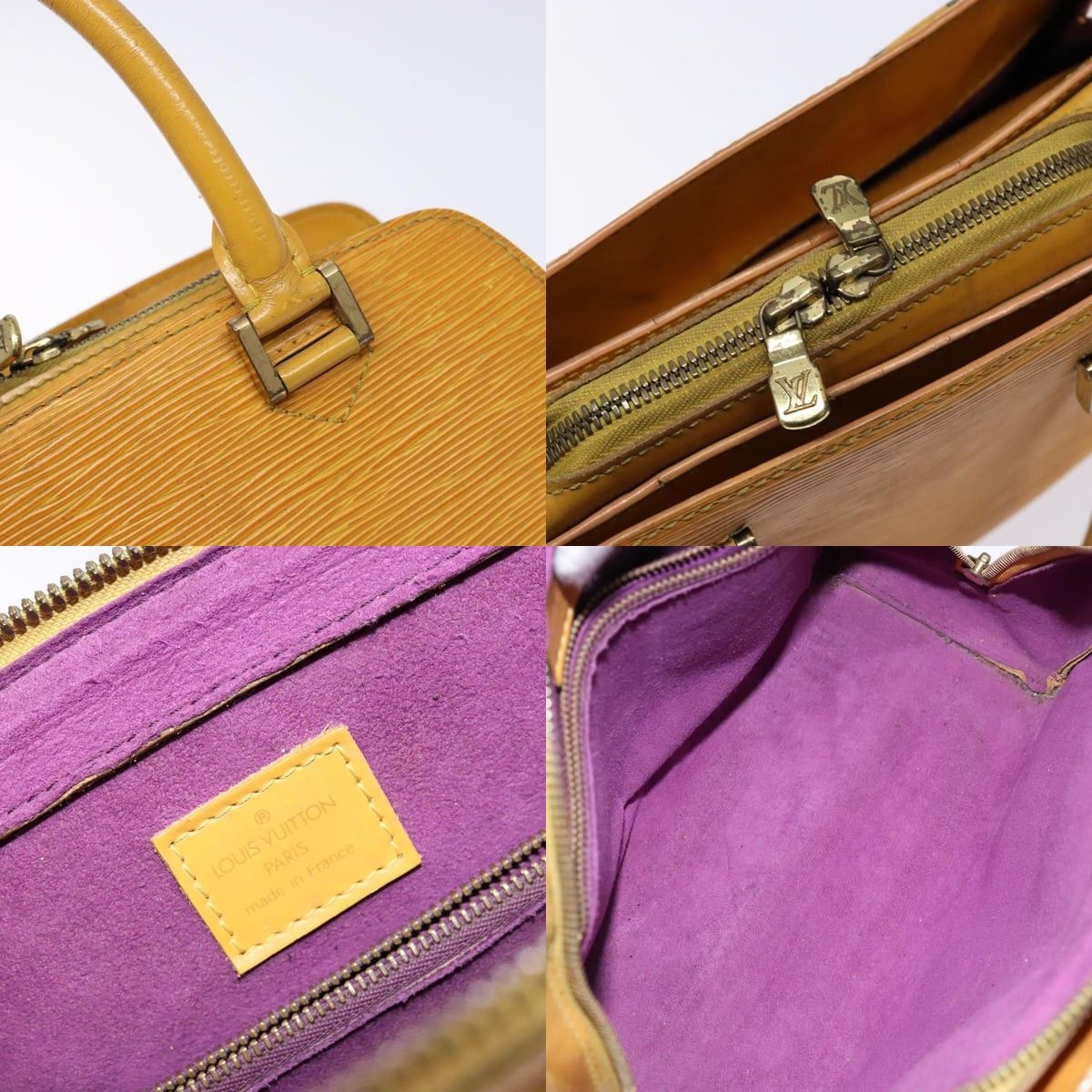 Louis Vuitton LOUIS VUITTON Epi Triana Hand Bag Yellow Size ONE SIZE - 11 Thumbnail