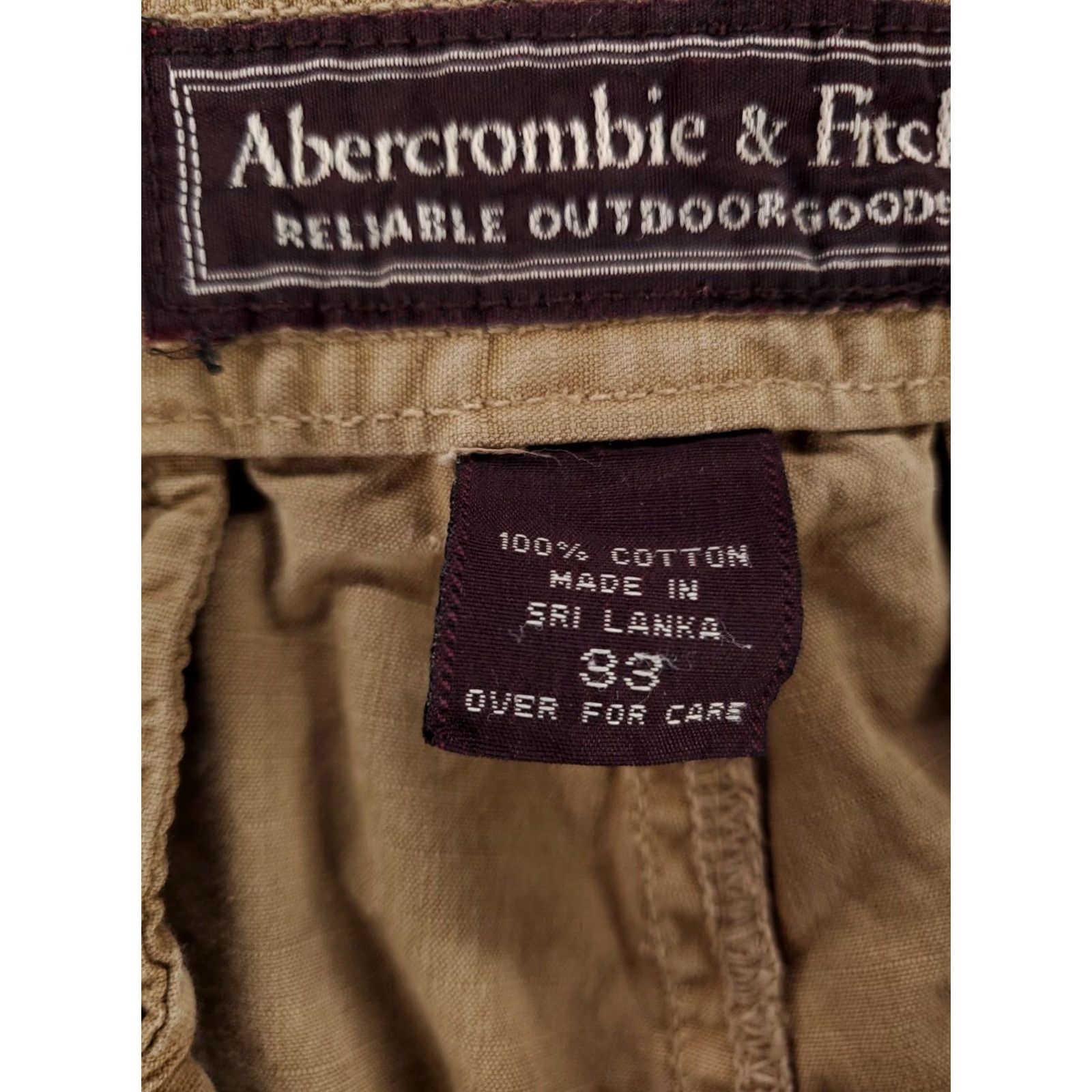 Abercrombie & Fitch Abercrombie & Fitch Cargo Shorts Brown Button Fly 11.5" Inseam Mens 33 Brown Cargo Mens 33 11.5" Inseam Size US 33 - 4 Thumbnail