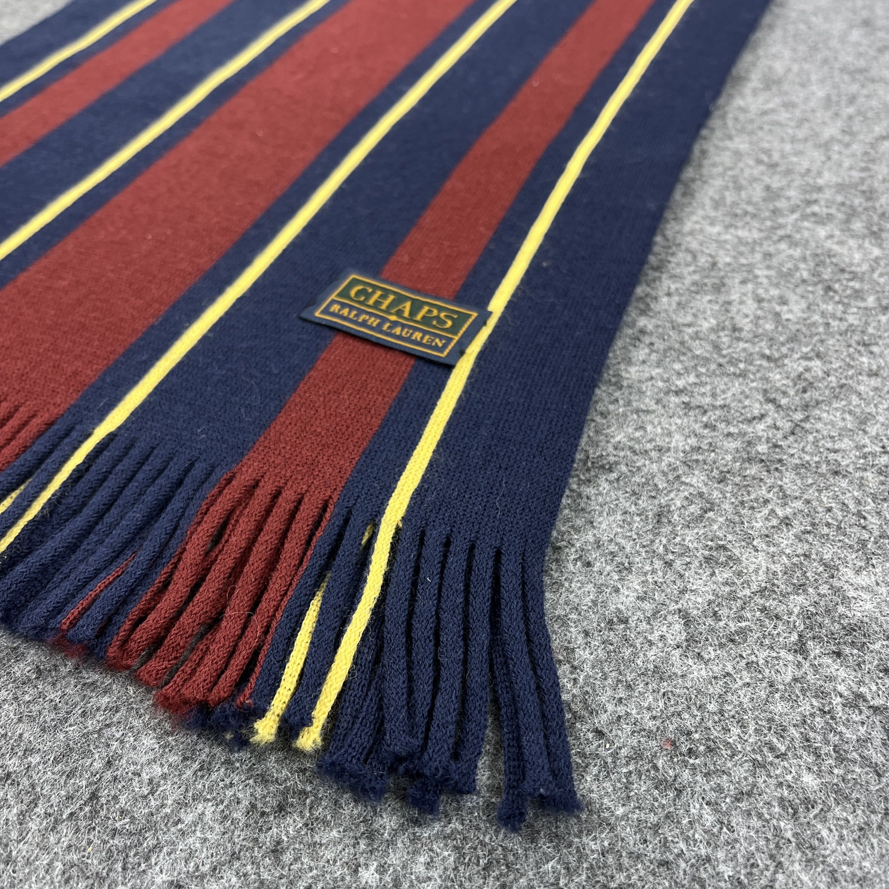 Chaps Ralph Lauren × Vintage Chaps Ralph Lauren Scarf / Muffler / Neckwear T1555 Size ONE SIZE - 6 Thumbnail