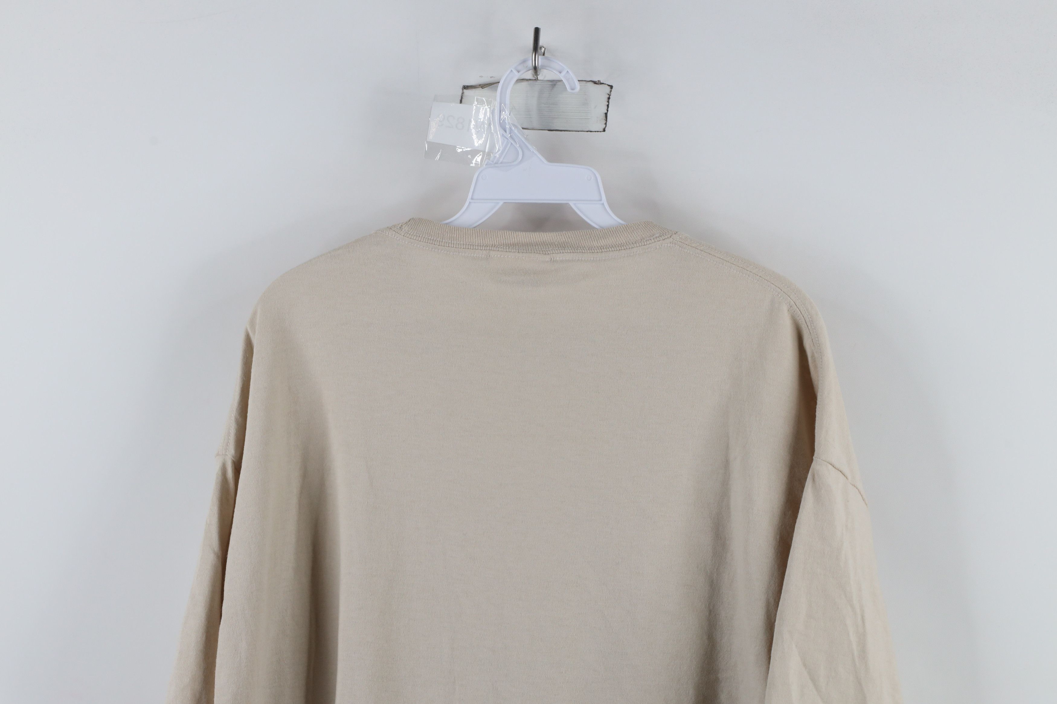 Vintage Vintage 90s Streetwear Beach Lighthouse T-Shirt Beige Cotton Size US XL / EU 56 / 4 - 12 Thumbnail
