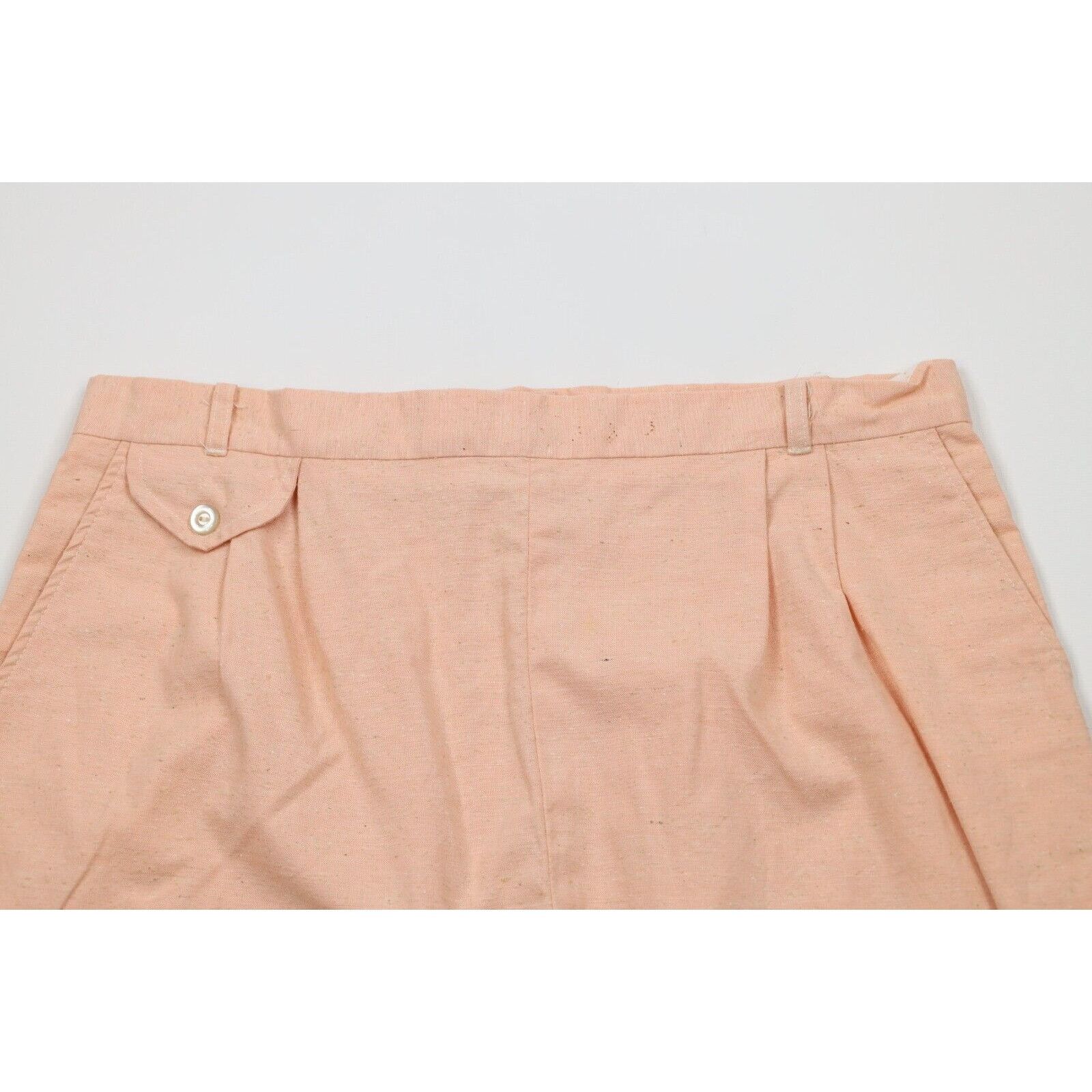 Vintage Vintage 60s 70s Rockabilly Atomic Fleck Silk Blend Skirt Size 40" / US 18 - 2 Thumbnail