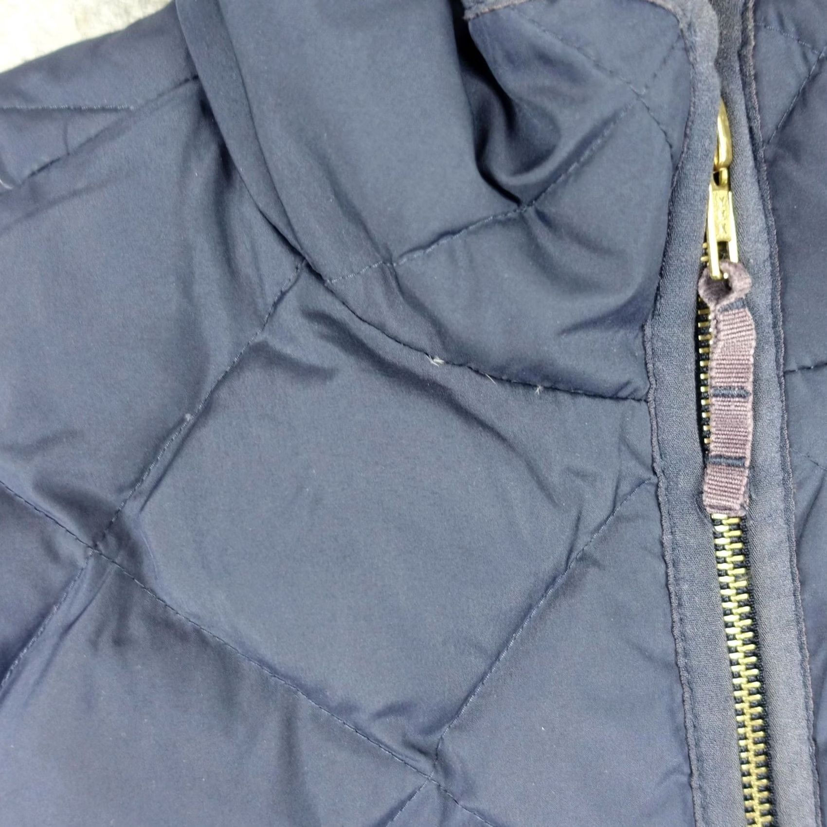 J.Crew J.CREW Vest Womens Small Blue Quilted Down Puffer Zip Pockets Collared Feathers Shirt Vest Size S / US 4 / IT 40 - 3 Thumbnail