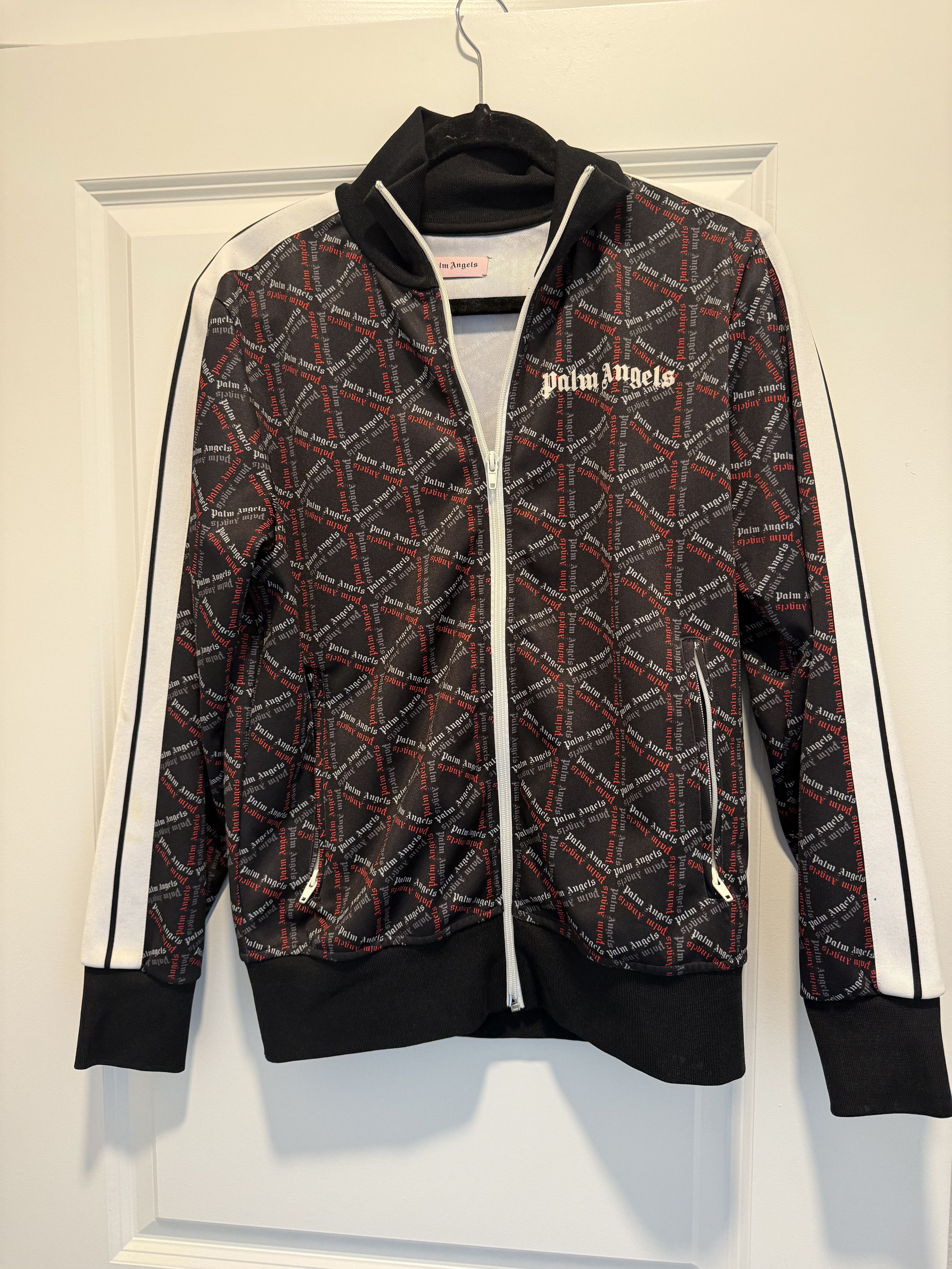 Palm Angels Palm Angels Track Jacket (Black, Red, White) Size US M / EU 48-50 / 2 - 1 Thumbnail