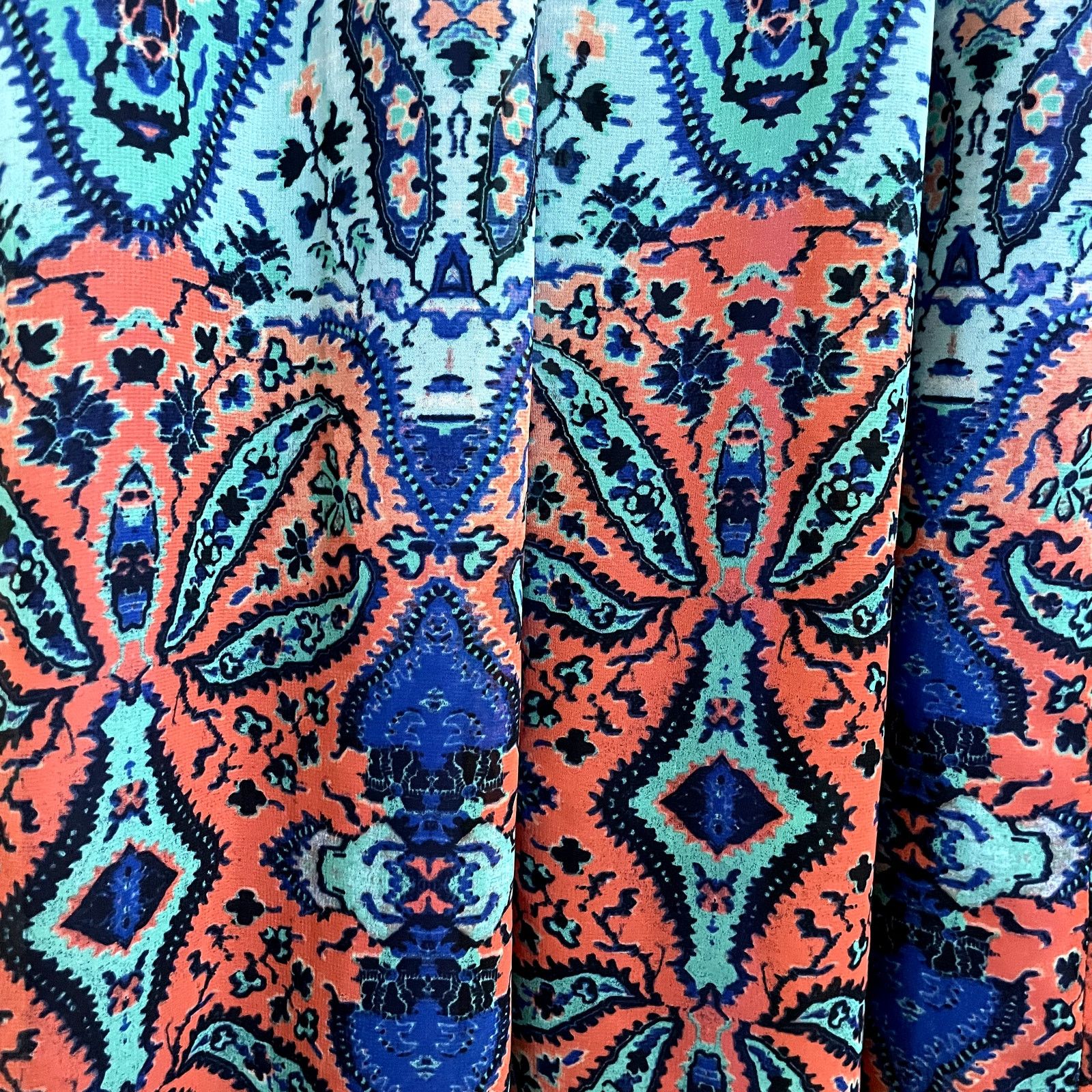 Other Eliza J Paisley Patchwork Print Boho Halter Neck Maxi Dress Size S / US 4 / IT 40 - 7 Thumbnail