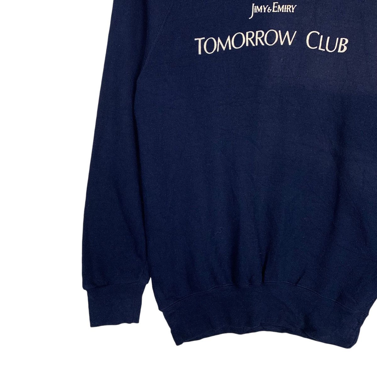 Vintage JIMY & EMIRY Tomorrow Club Crewneck Sweatshirt #1534-C39 Size US M / EU 48-50 / 2 - 3 Thumbnail