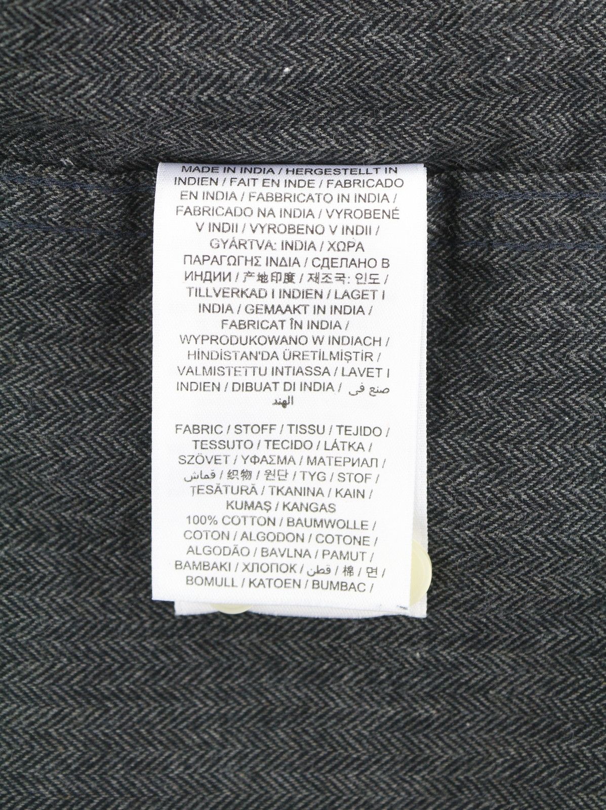 Gant REG HERRINGBONE FLANNEL XL Charcoal Melange 87508 Size US XL / EU 56 / 4 - 8 Thumbnail