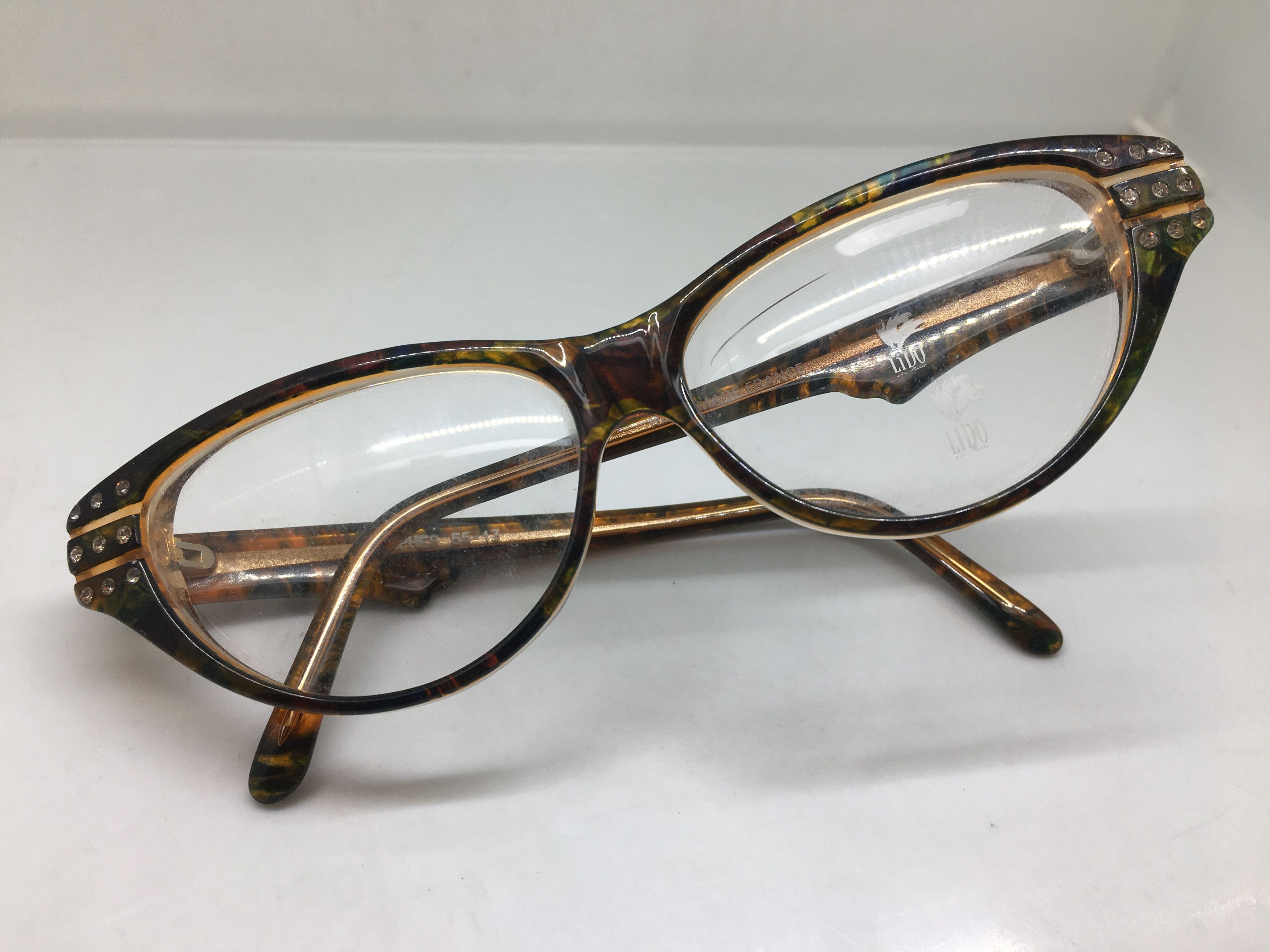 Vintage Vintage Lido Delphes Diva Eyeglasses Frame France Size ONE SIZE - 7 Thumbnail