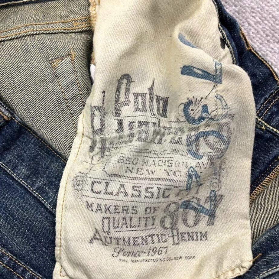 Polo Ralph Lauren POLO RALPH LAUREN Jeans Mens 38x32 Classic Fit Straight Leg Blue Denim R66SD72 Size US M / EU 48-50 / 2 - 3 Thumbnail