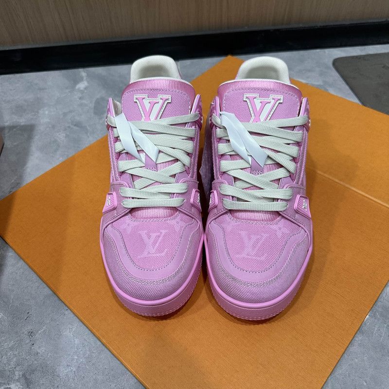 Louis Vuitton Louis Vuitton Pink Trainer Low-Top Sneakers - Size US 7 / EU 40 - 2 Thumbnail