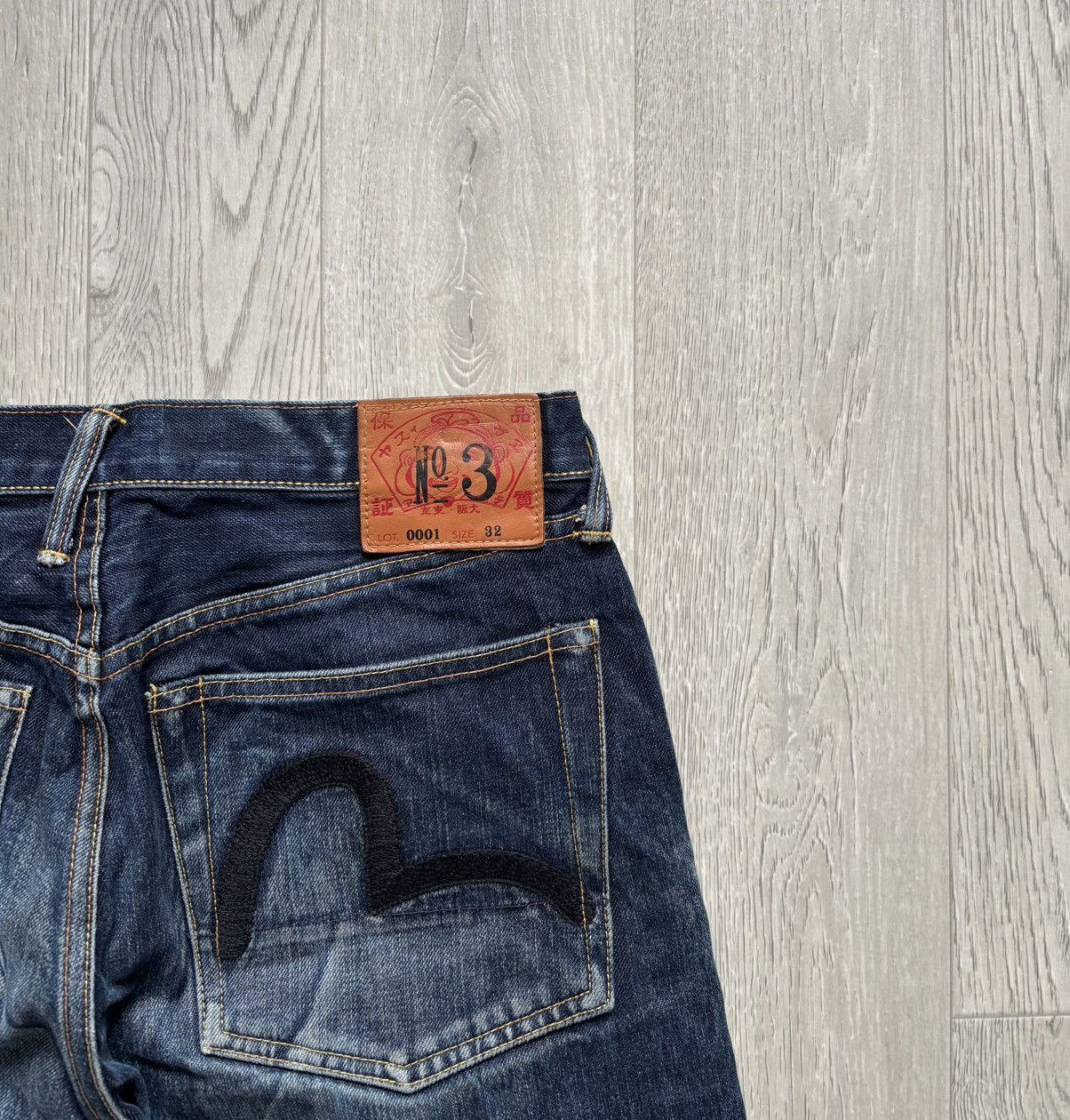 Evisu × Japanese Brand × Vintage Vintage Custom Made Evisu Distressed Jeans Selvage Size US 30 / EU 46 - 4 Thumbnail