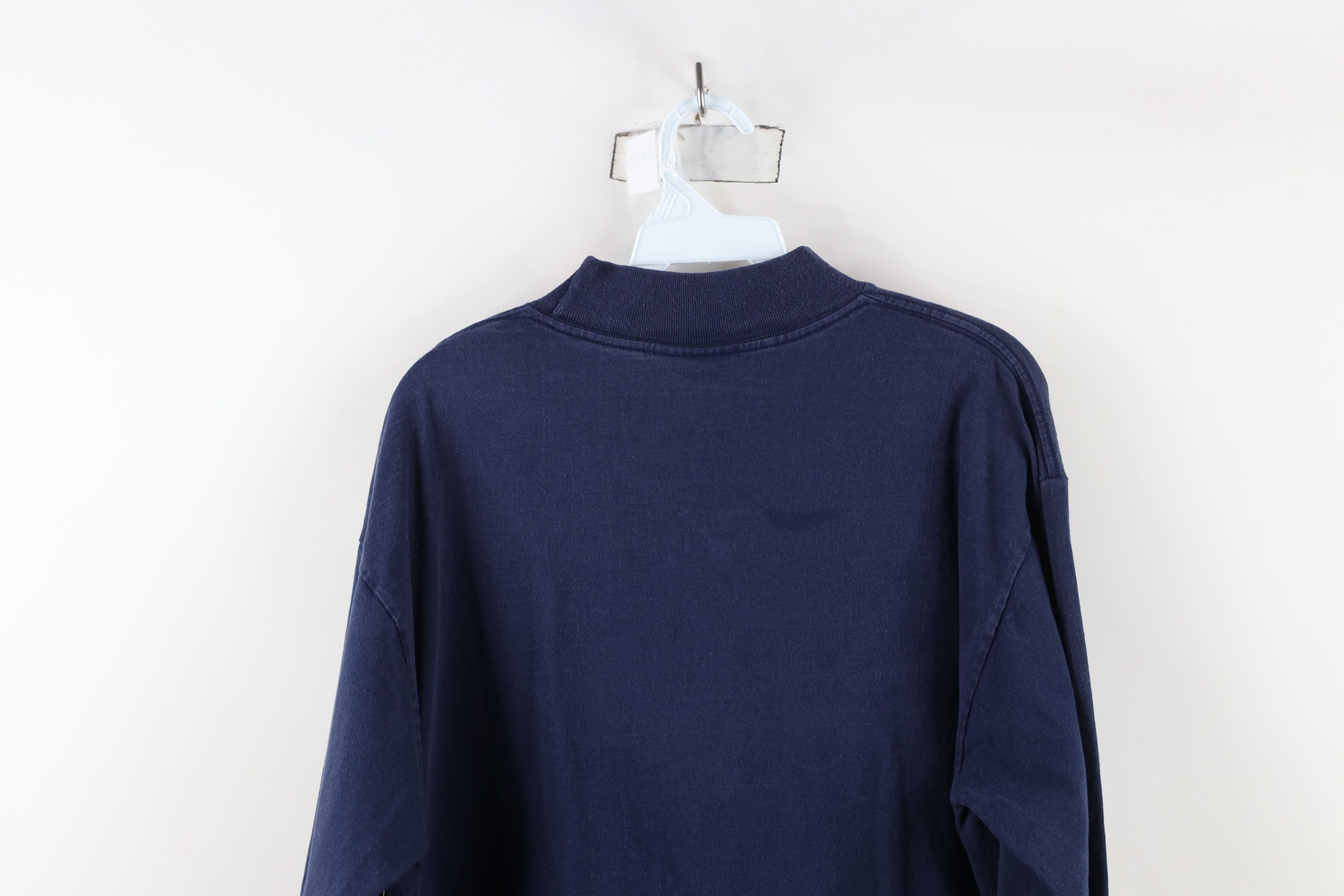 Vintage Vintage 90s University of North Carolina Mock Neck T-Shirt Size US M / EU 48-50 / 2 - 12 Thumbnail