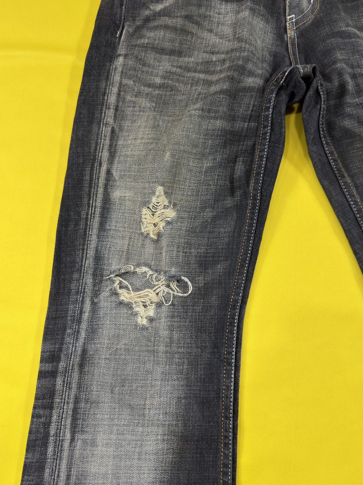 Japanese Brand Tornado mart style VAROSH distressed flare jeans Size US 33 - 8 Thumbnail