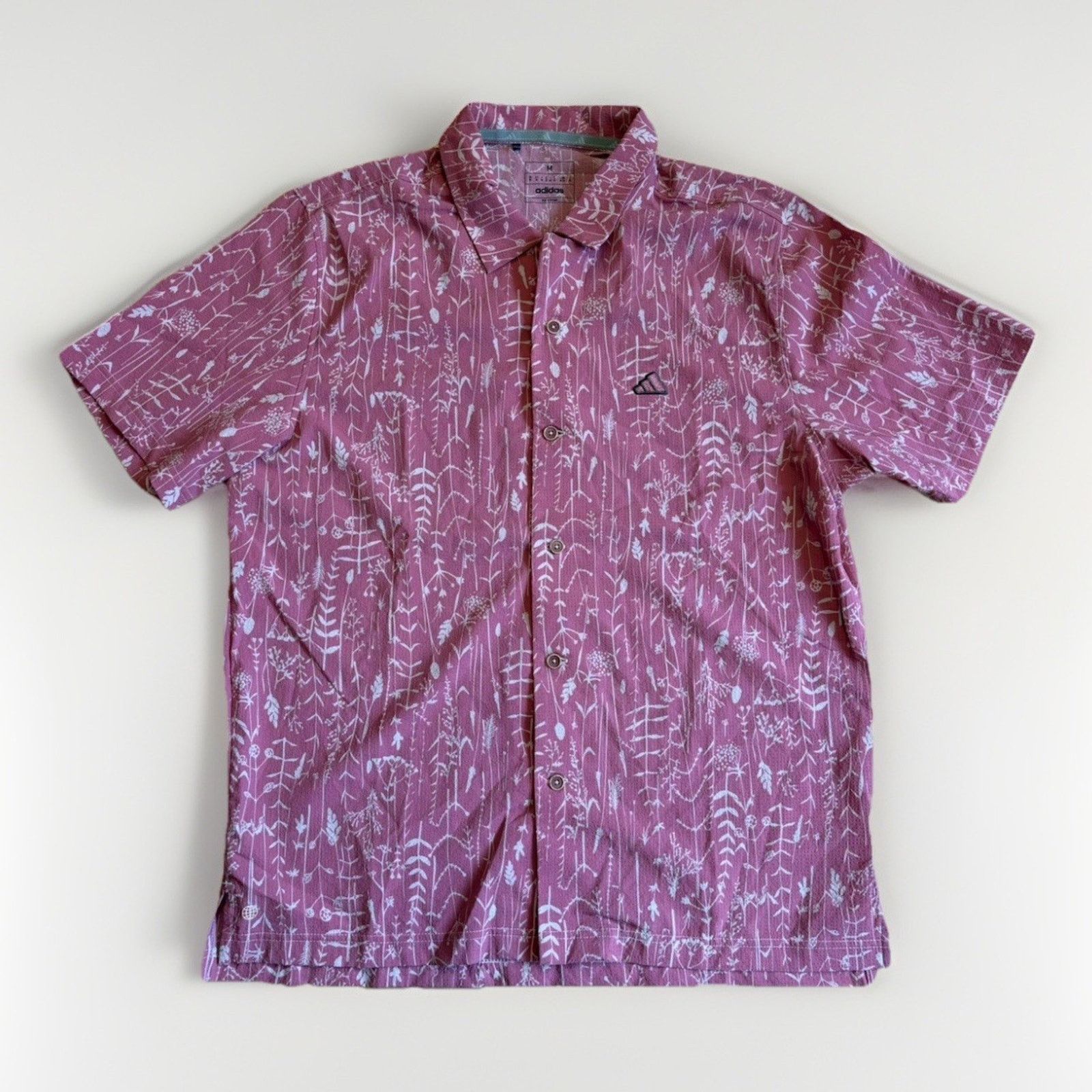 Adidas Adidas Shirt Men Medium Red Originals Aloha Hawaiian Floral Size US M / EU 48-50 / 2 - 1 Thumbnail