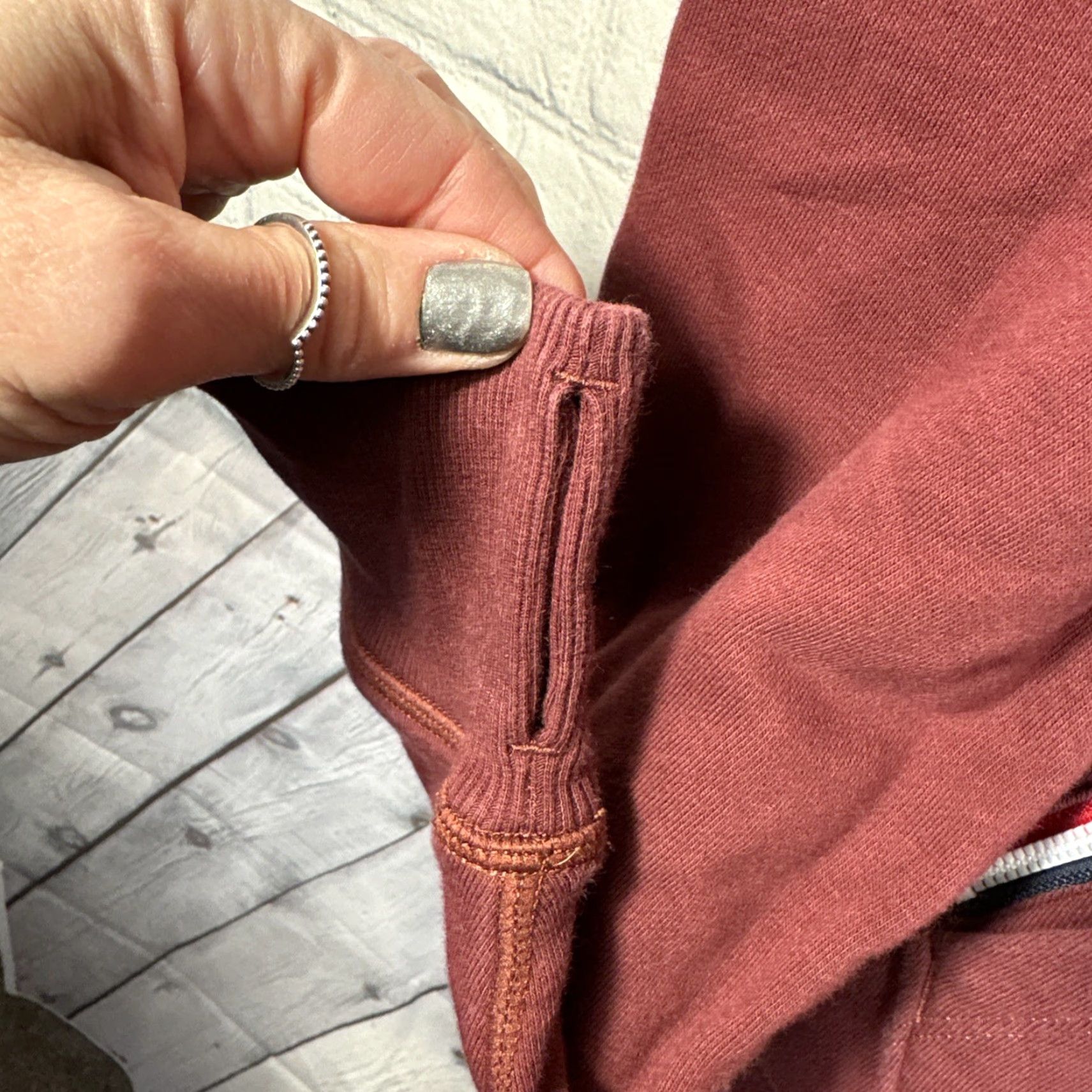 Vintage 4 Four Laps Full Zip Hoodie Mens XXL Burgundy Red Hooded Sweater Size US XXL / EU 58 / 5 - 4 Thumbnail