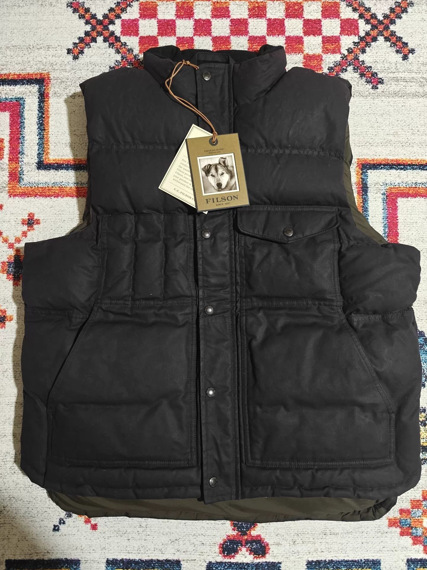 Filson Filson Down Cruiser Waxed Vest Size US L / EU 52-54 / 3 - 1 Thumbnail
