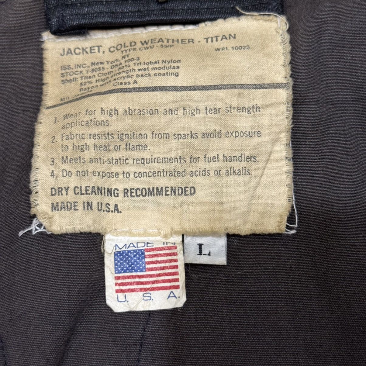 Vintage Vintage 90s I.S.S. NY “Titan Cloth” CWU-55/P Flight Jacket Size US L / EU 52-54 / 3 - 8 Thumbnail