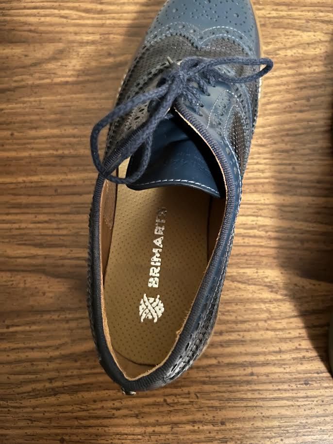 Other Wing Tip Brogue tonal blue with clear foot pad Size US 8 / EU 41 - 7 Thumbnail