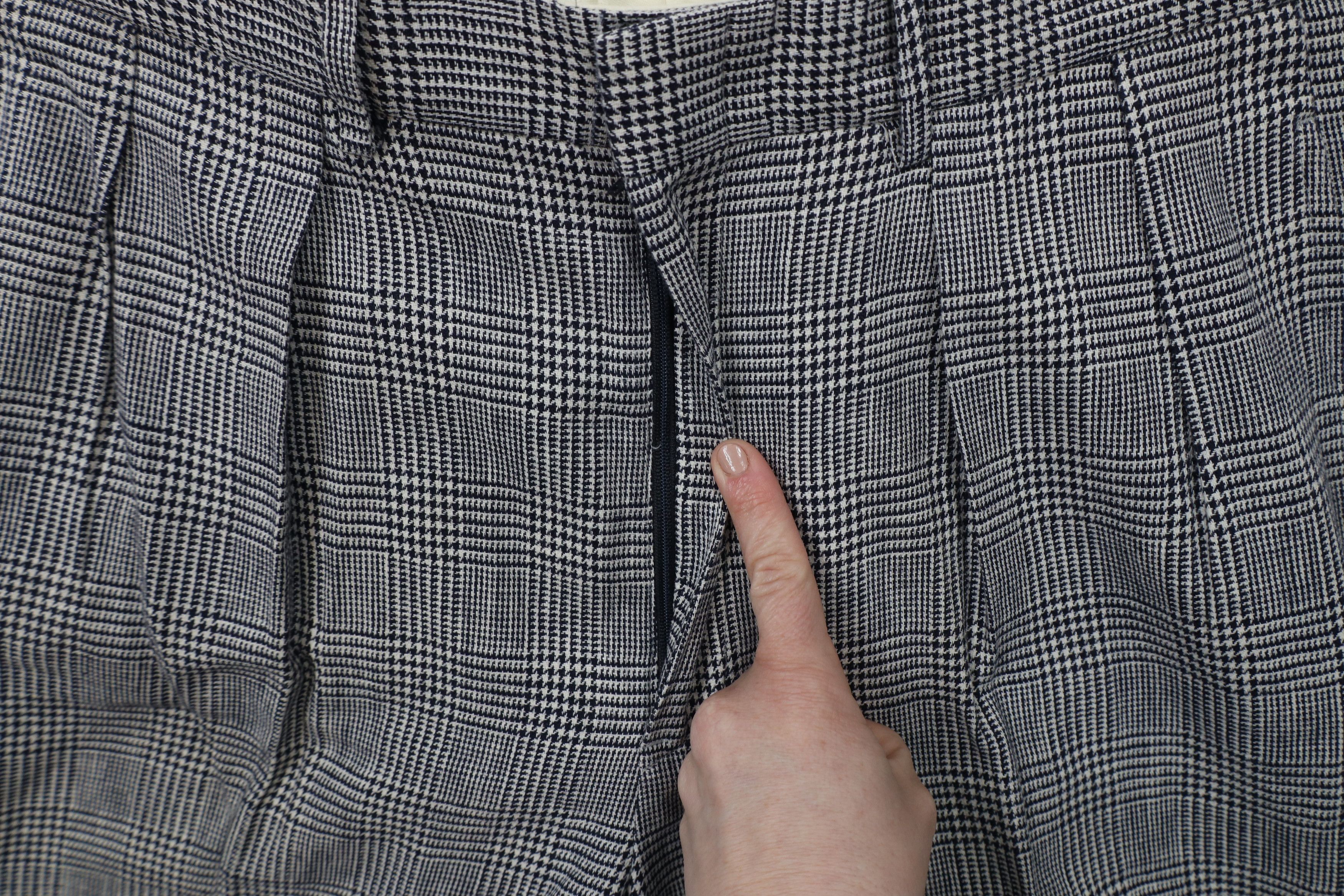 Ralph Lauren × Vintage Vintage 90s Ralph Lauren Wide Leg Chino Pants Houndstooth Size US 32 / EU 48 - 6 Thumbnail